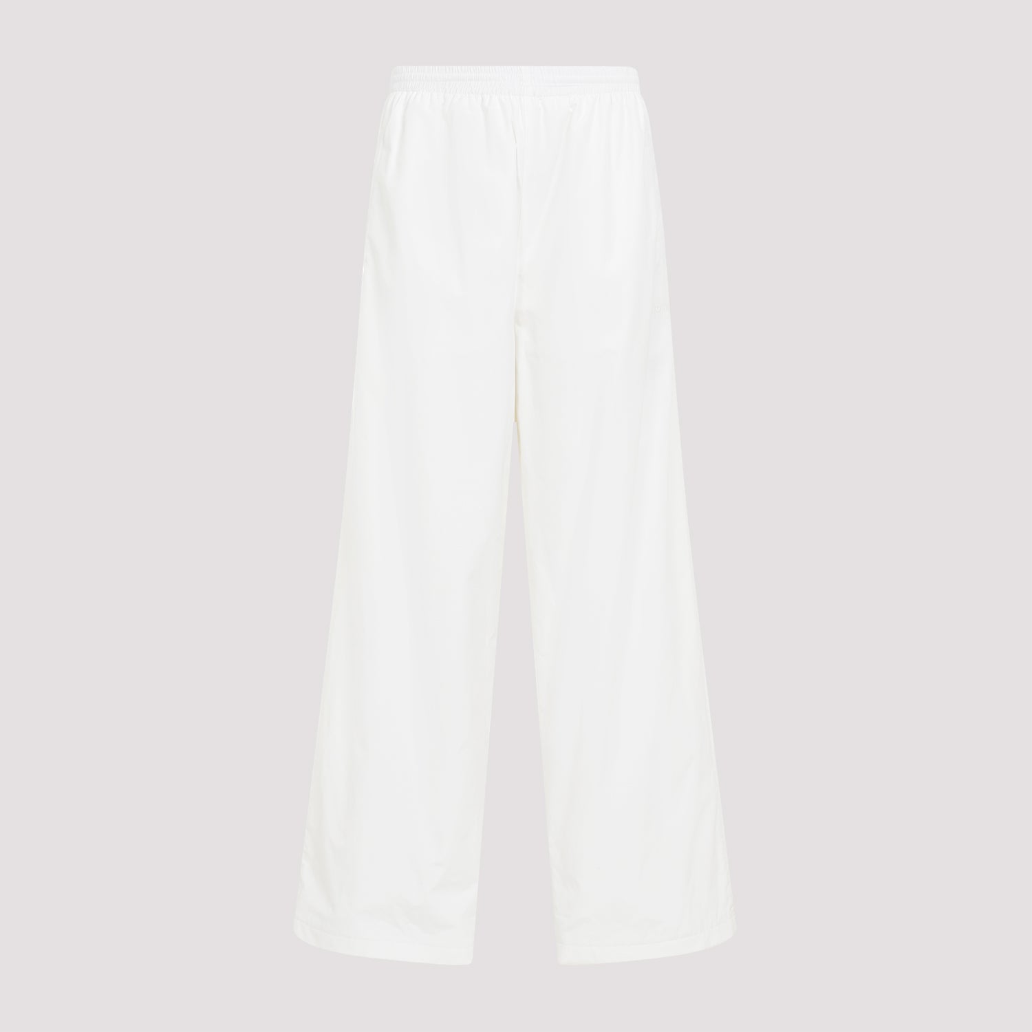 BALENCIAGA Wide Leg Trousers with Embroidered Logo