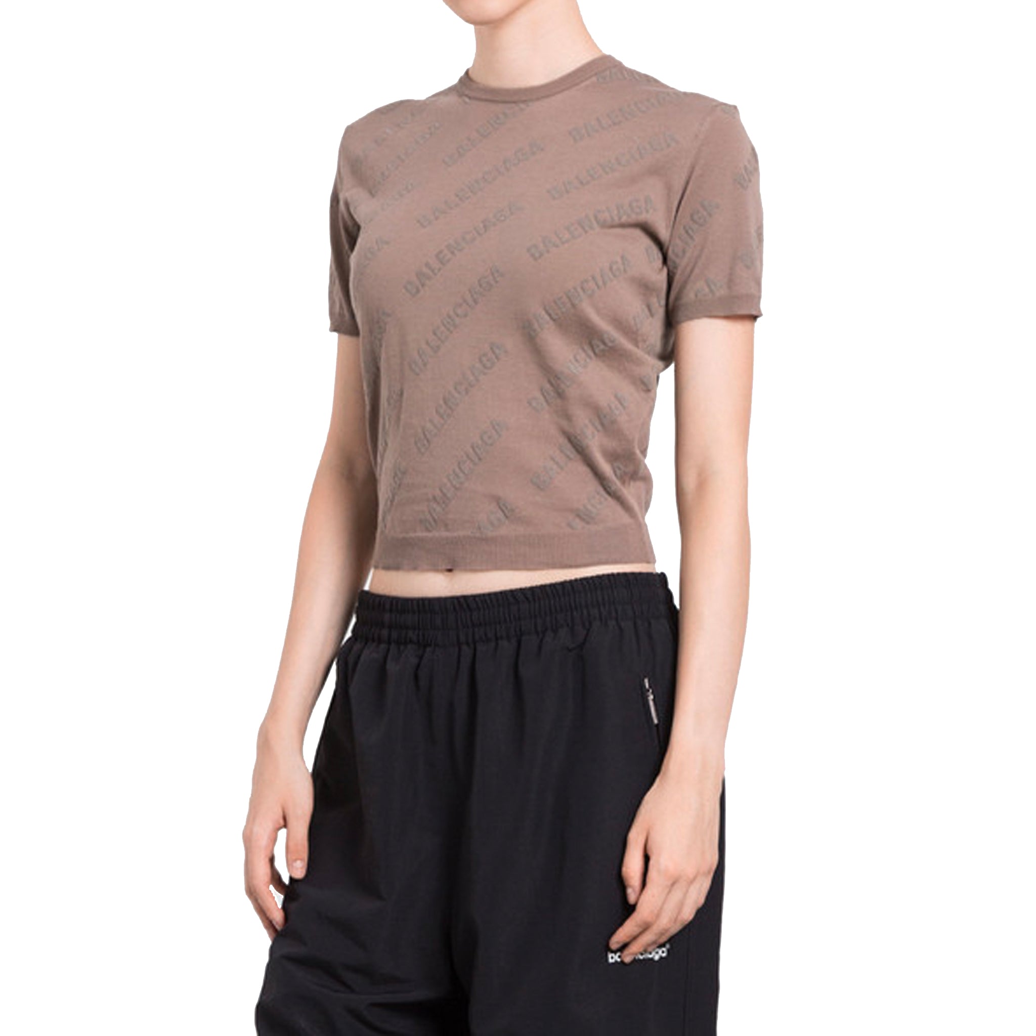 BALENCIAGA Knit Top with Keyhole Detail
