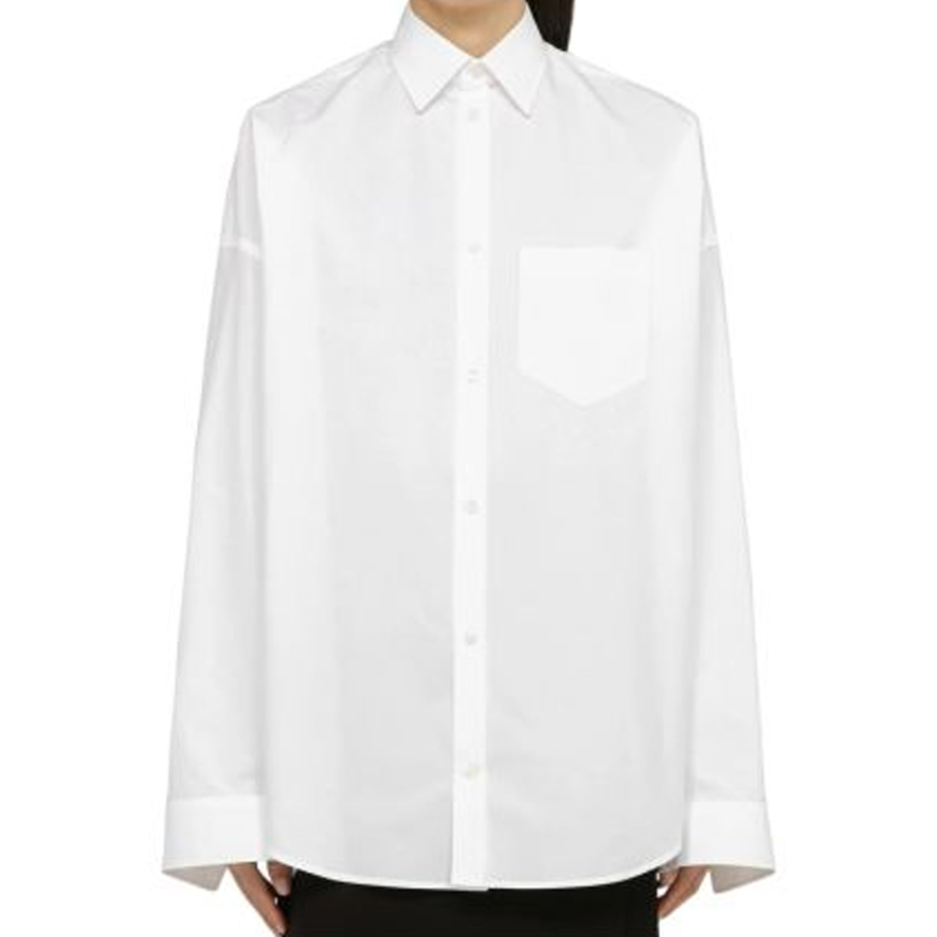 BALENCIAGA Oversized Poplin Shirt for Women