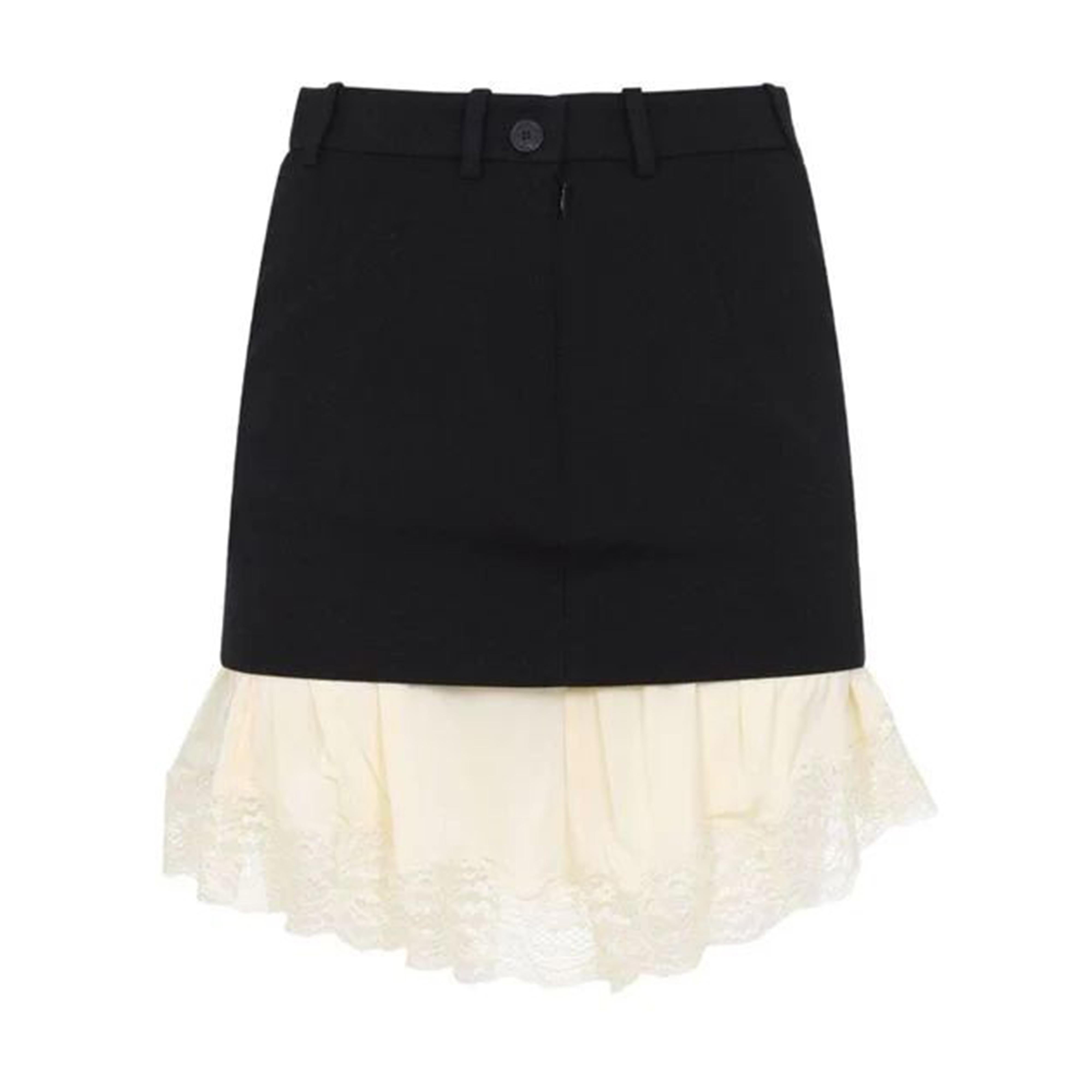 BALENCIAGA Elegant Lingerie Mini Tailored Skirt