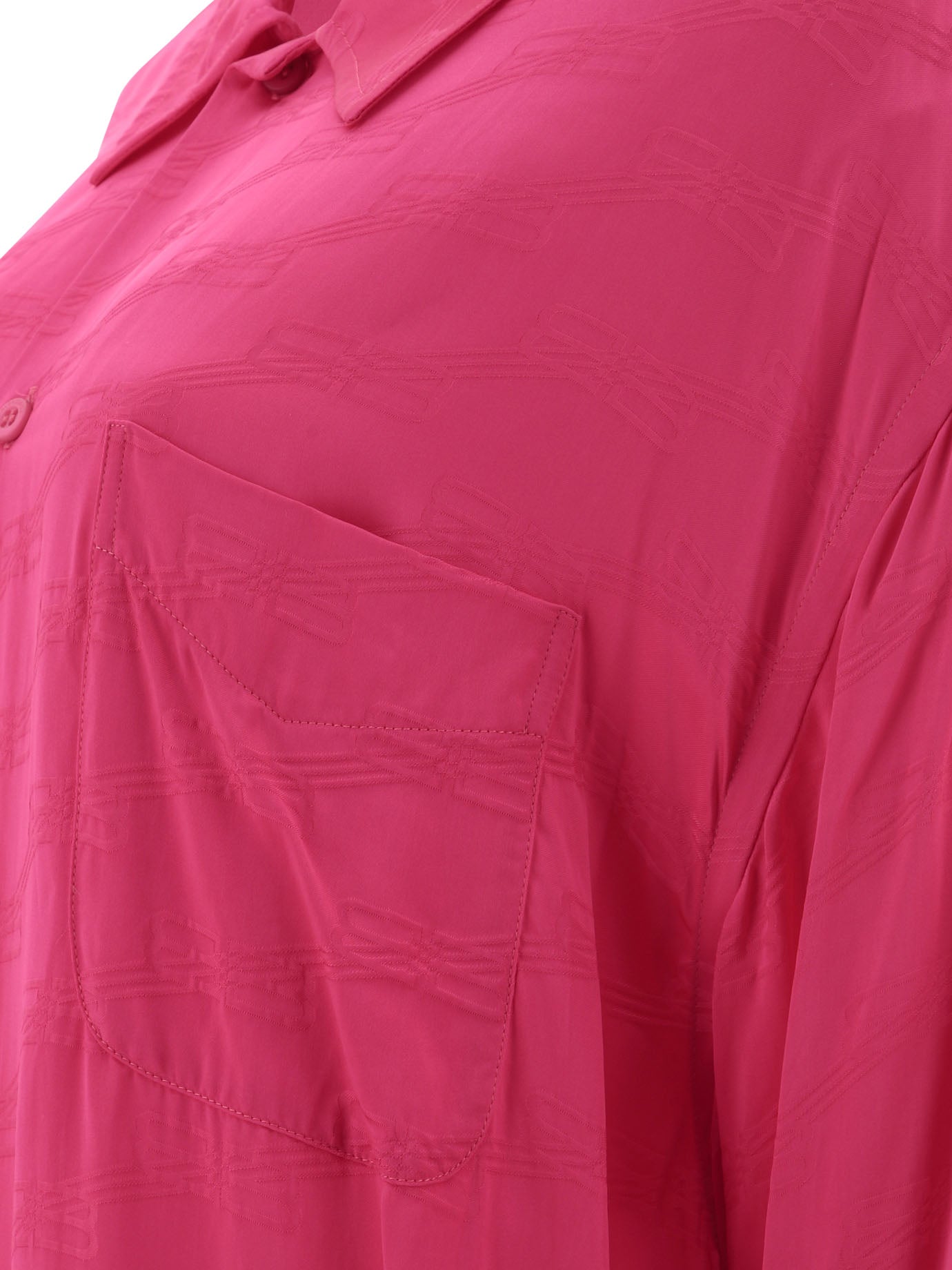 BALENCIAGA Jacquard Logo Shirt - Regular Fit