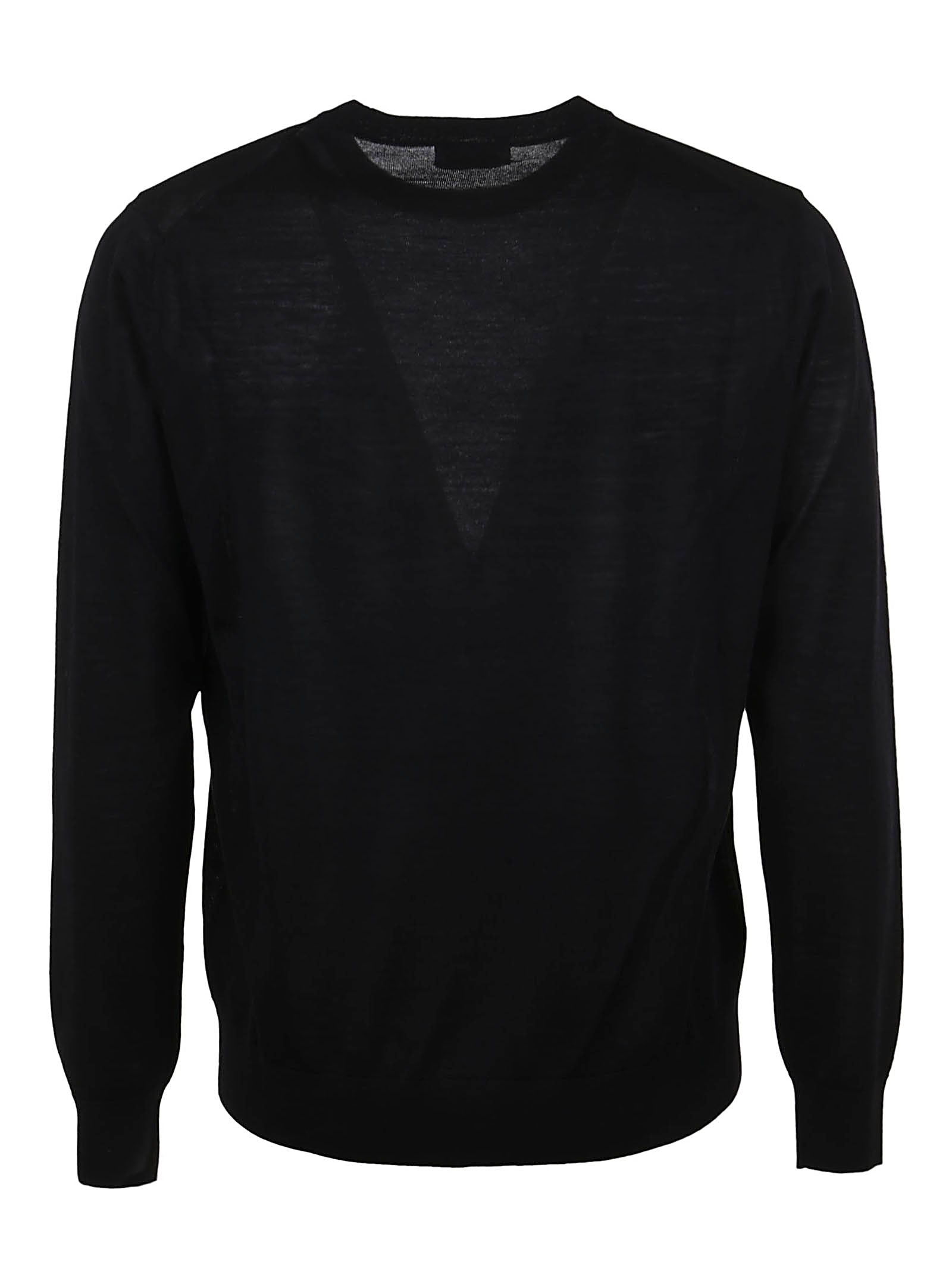 BALLANTYNE Classic Black Wool Cardigan for Men