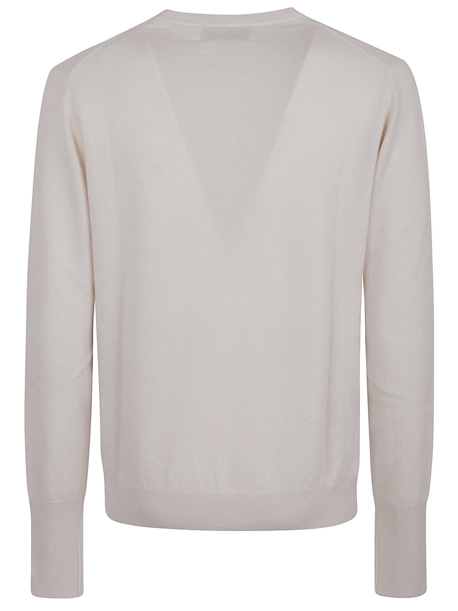 BALLANTYNE Classic Diamond V-Neck Cashmere Sweater