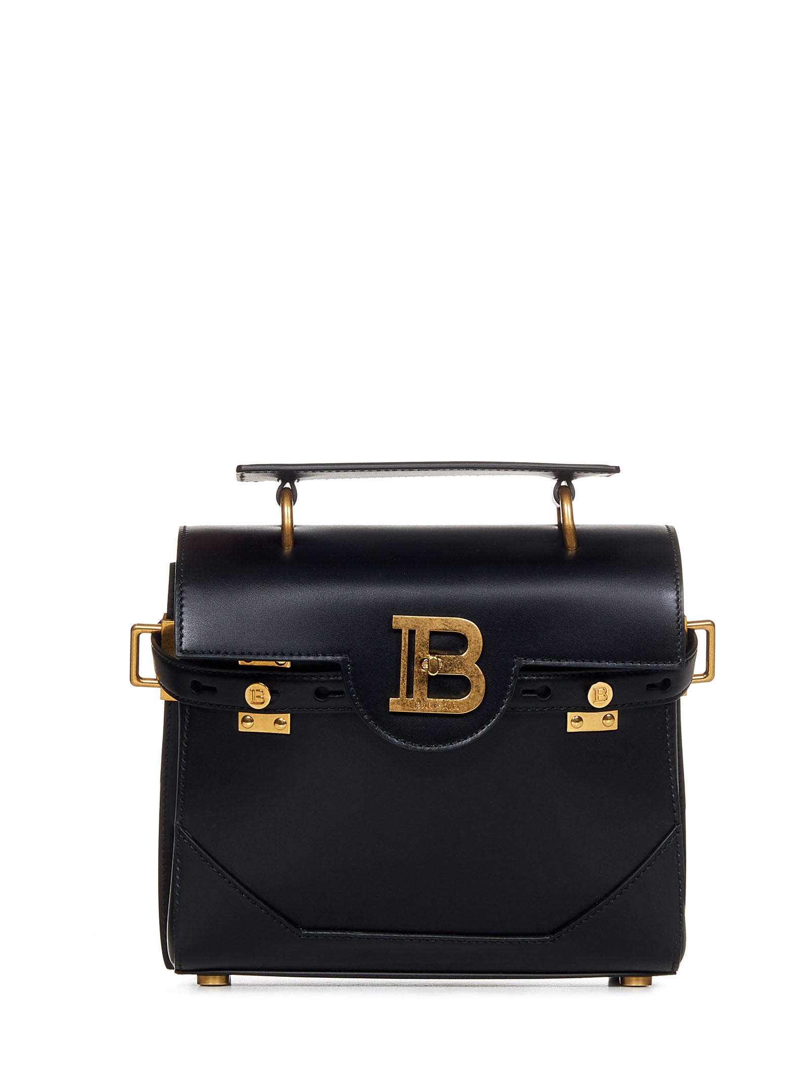 BALMAIN Mini Handbag - Chic Leather Design - 20cm Height