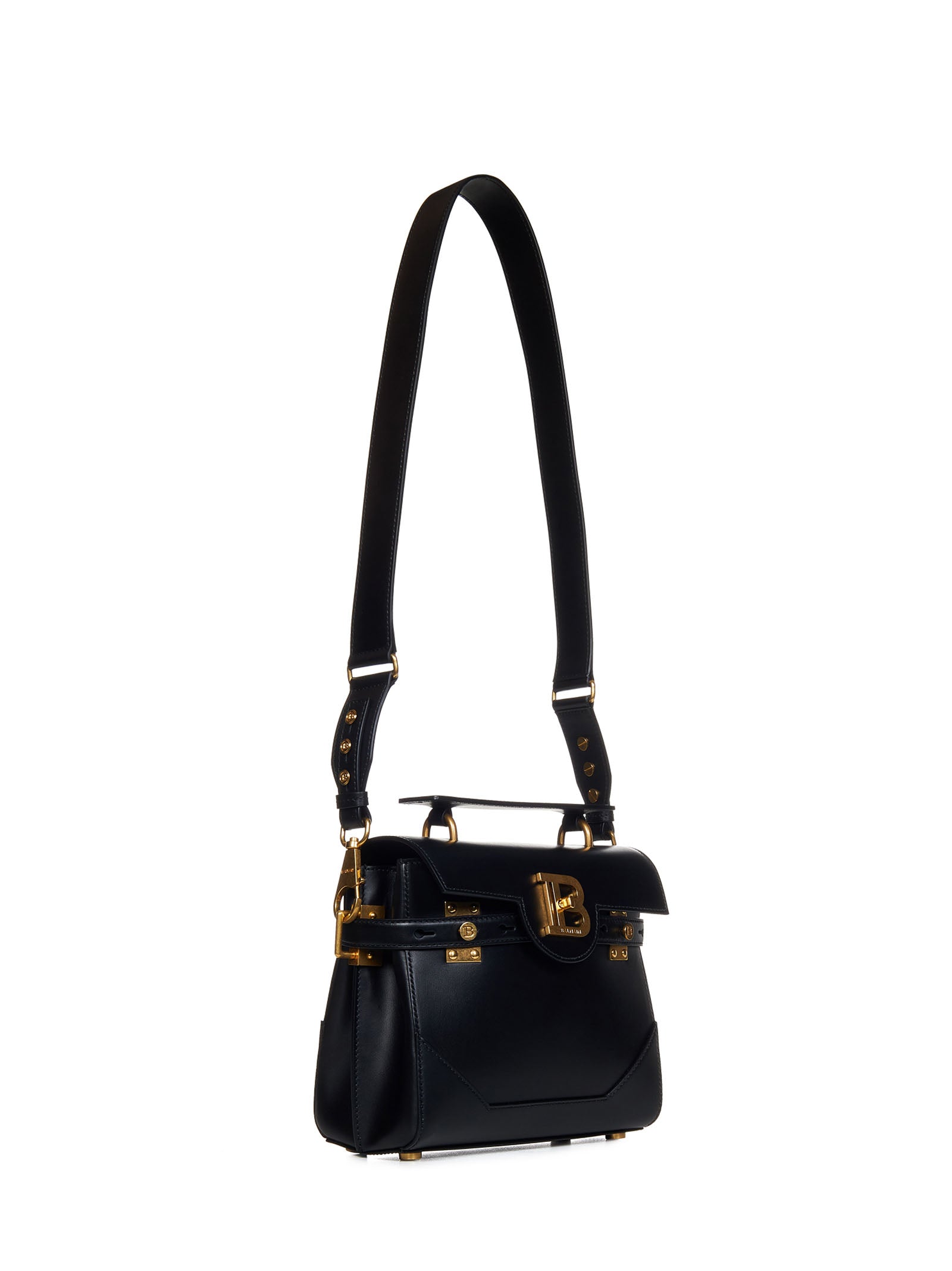 BALMAIN Mini Handbag - Chic Leather Design - 20cm Height