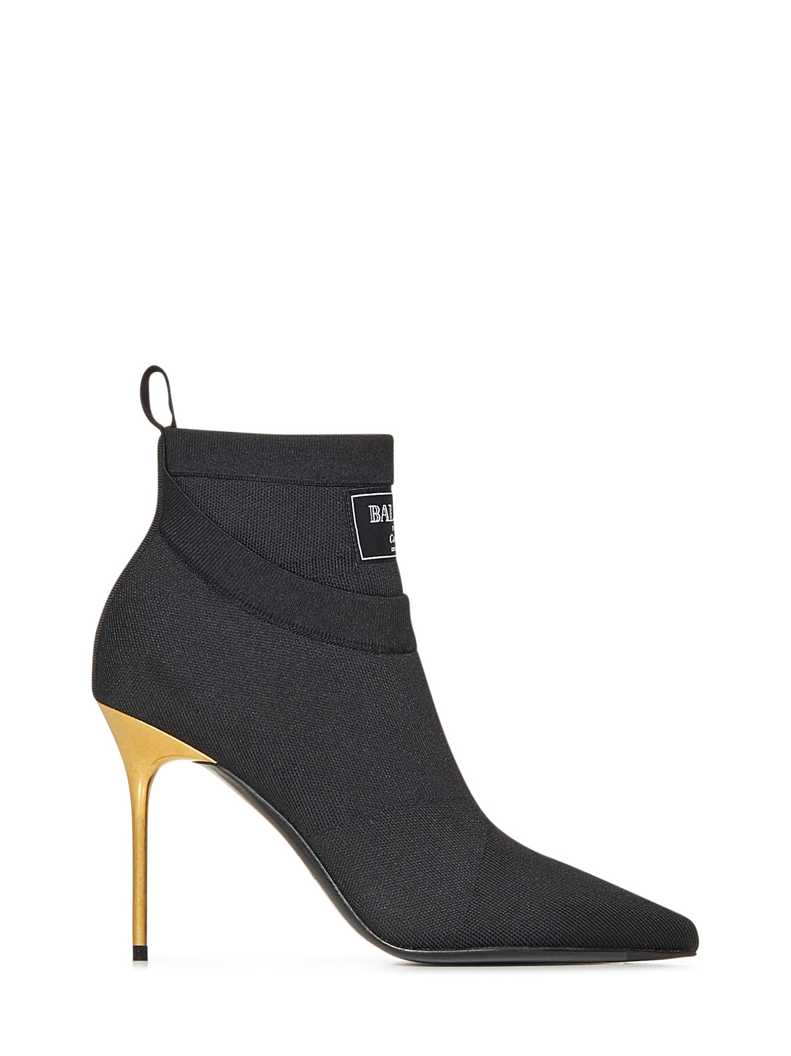 BALMAIN Elegant 95mm Stiletto Ankle Boots