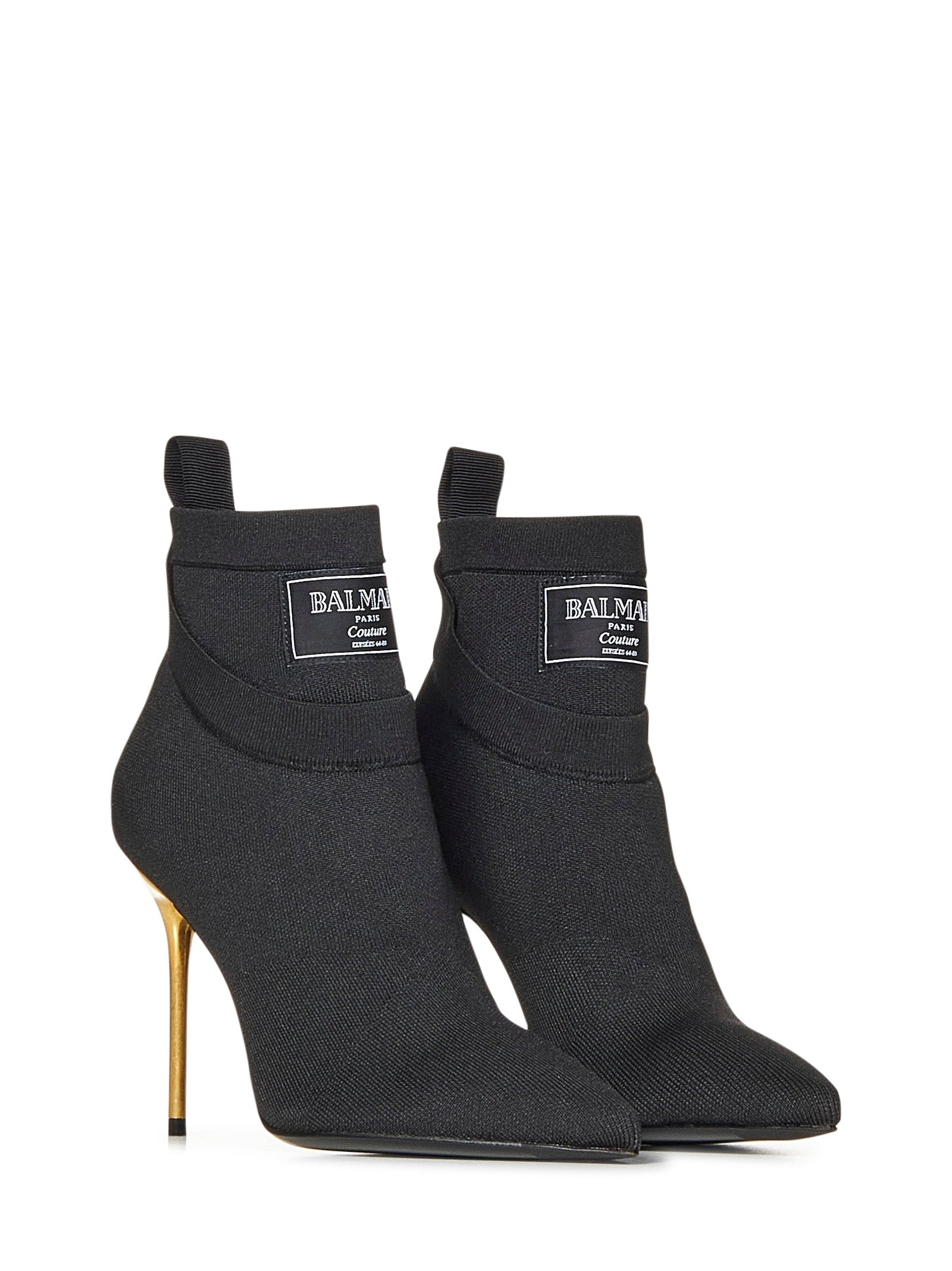 BALMAIN Elegant 95mm Stiletto Ankle Boots