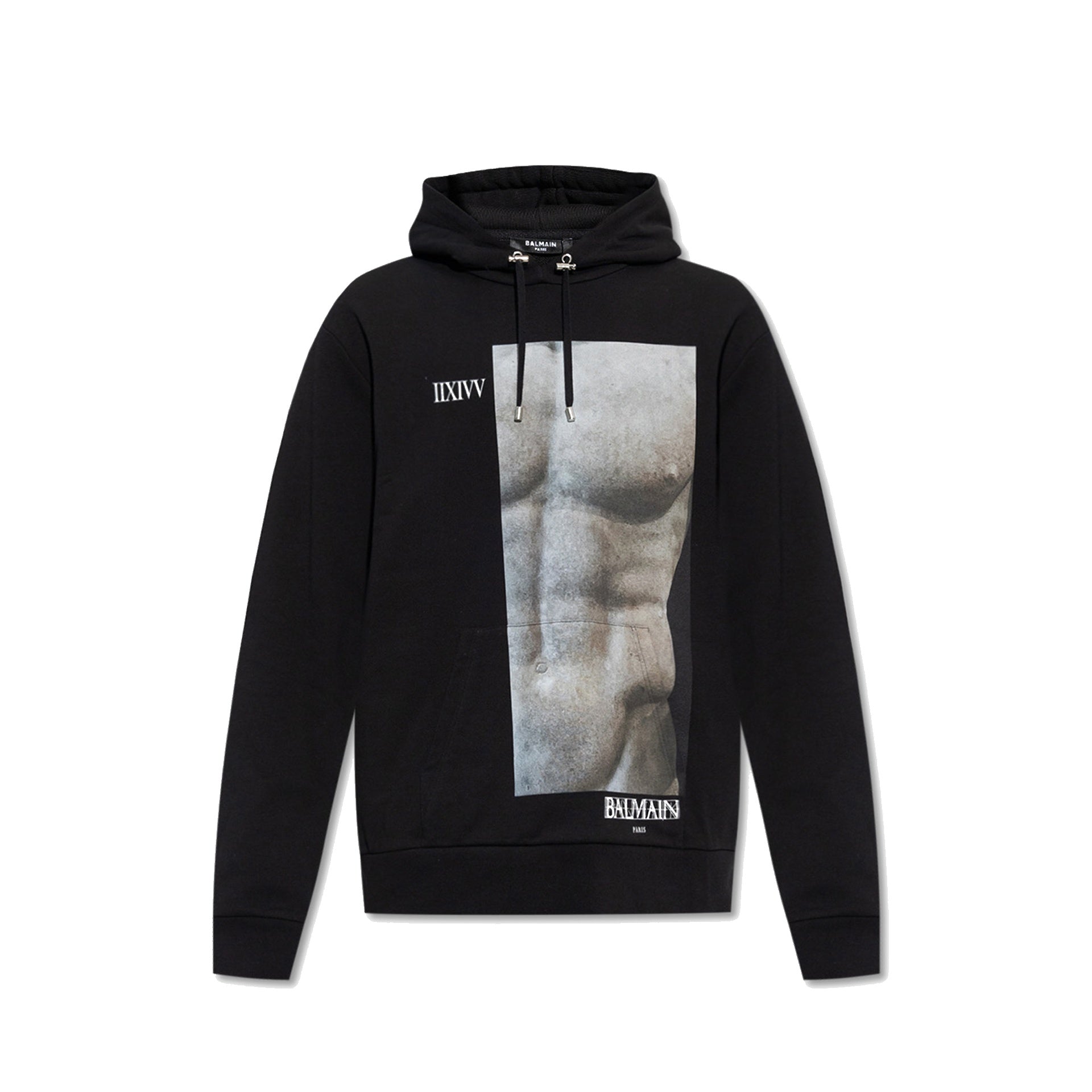 BALMAIN Cotton Hoodie Sweatshirt for Men