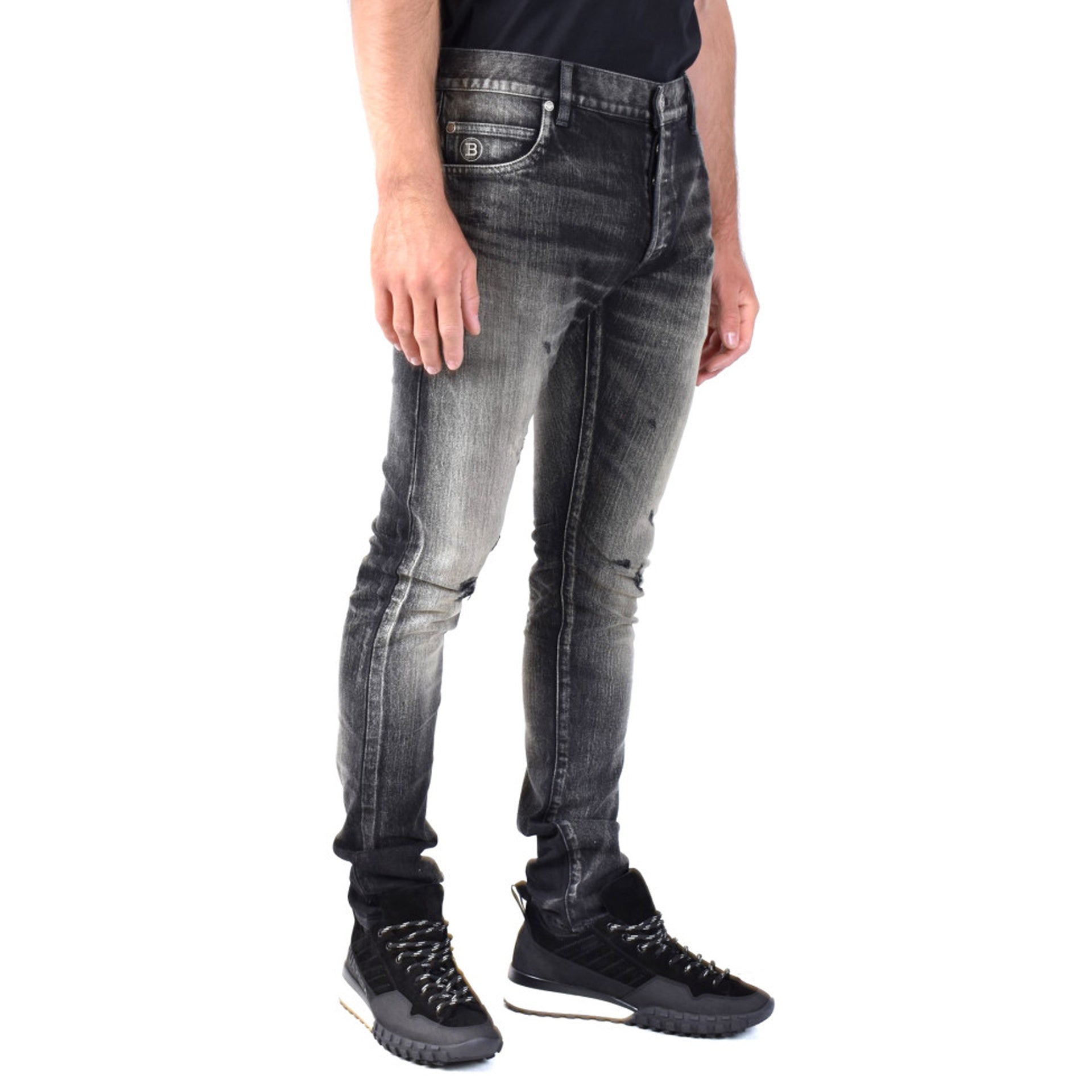 BALMAIN Distressed Jeans
