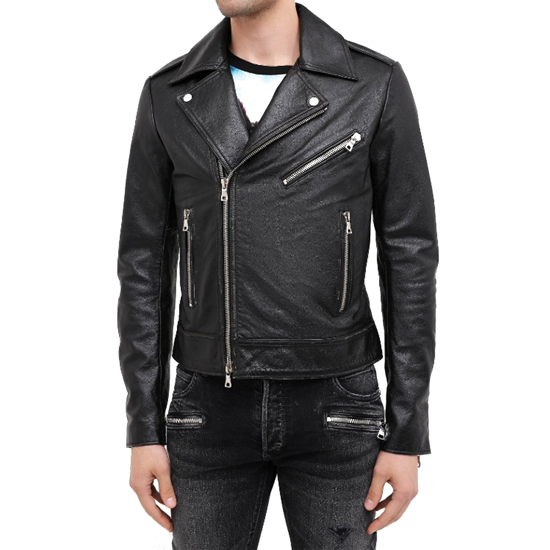 BALMAIN Luxury Leather Jacket for Men