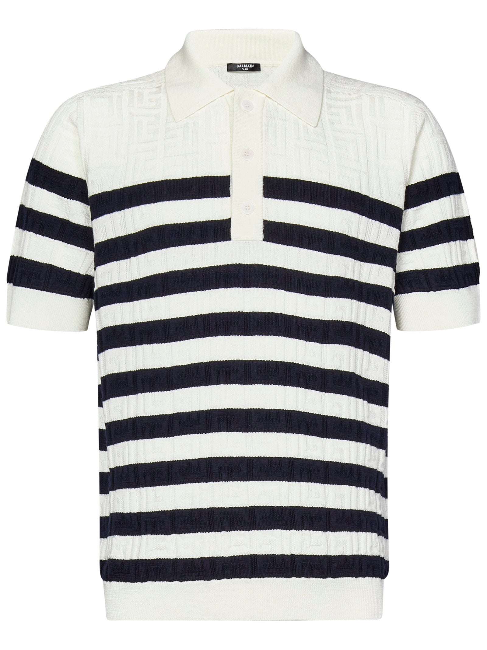 BALMAIN Sailor Wool Polo Shirt for Men