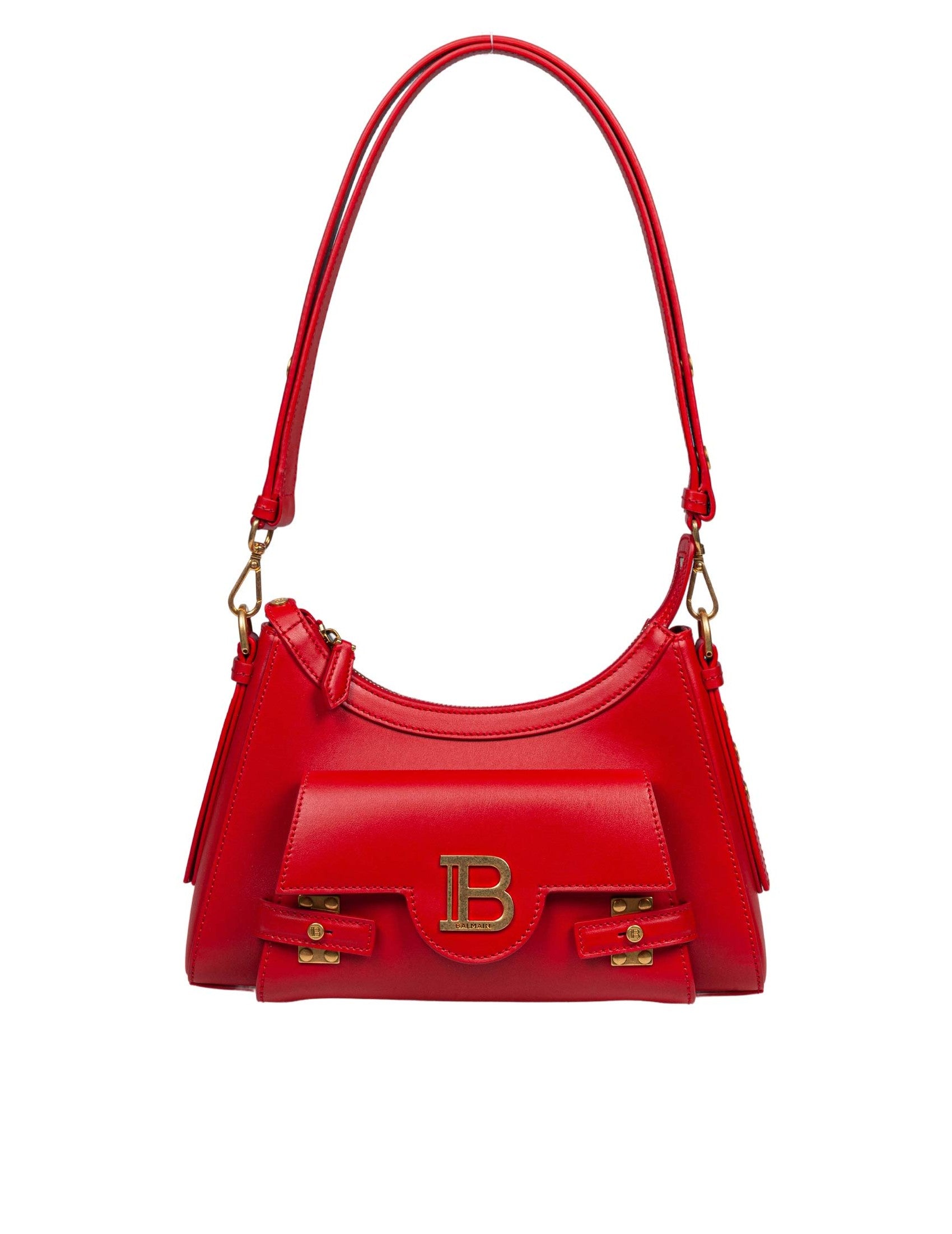 BALMAIN Mini Hobo Handbag - Chic Leather Shoulder Bag