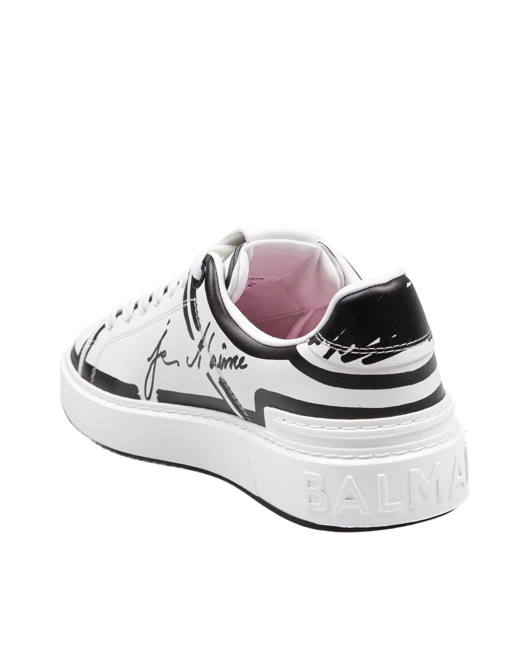 BALMAIN B-Court Leather Sneakers for Women - Spring Summer 25
