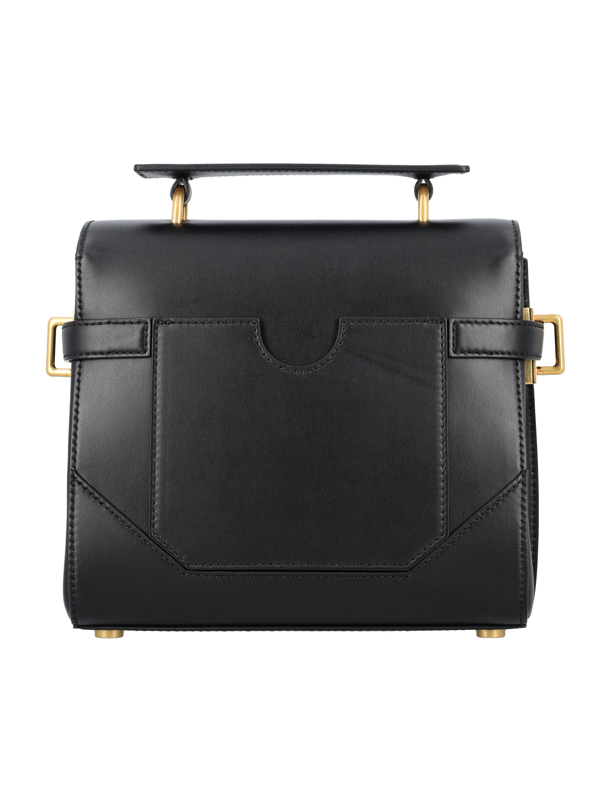 BALMAIN Mini Handbag with Adjustable Strap and Gold Hardware