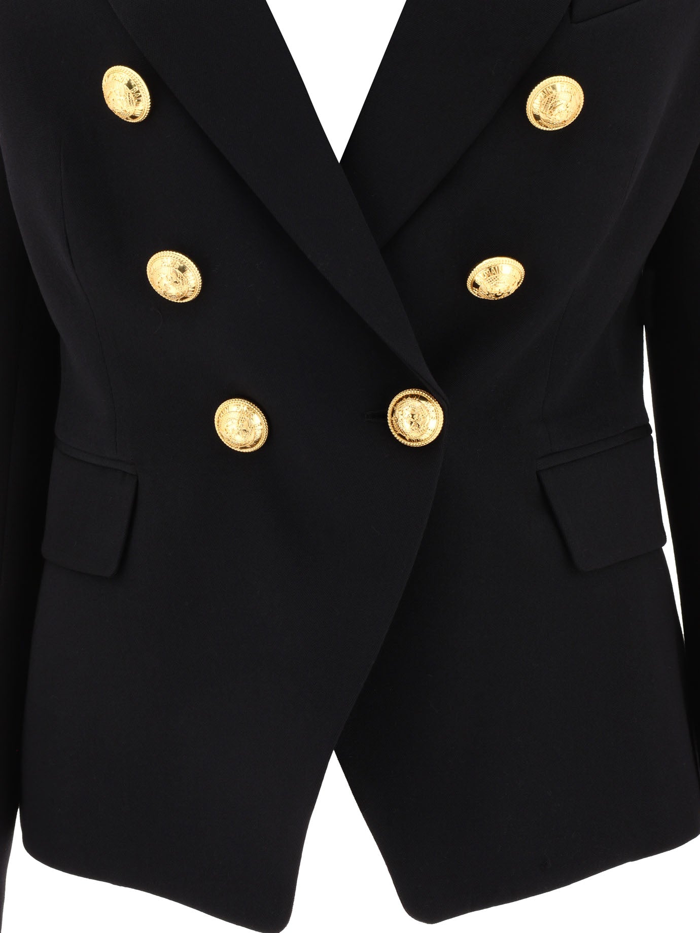 BALMAIN Elegant Double-Breasted Wool Jacket