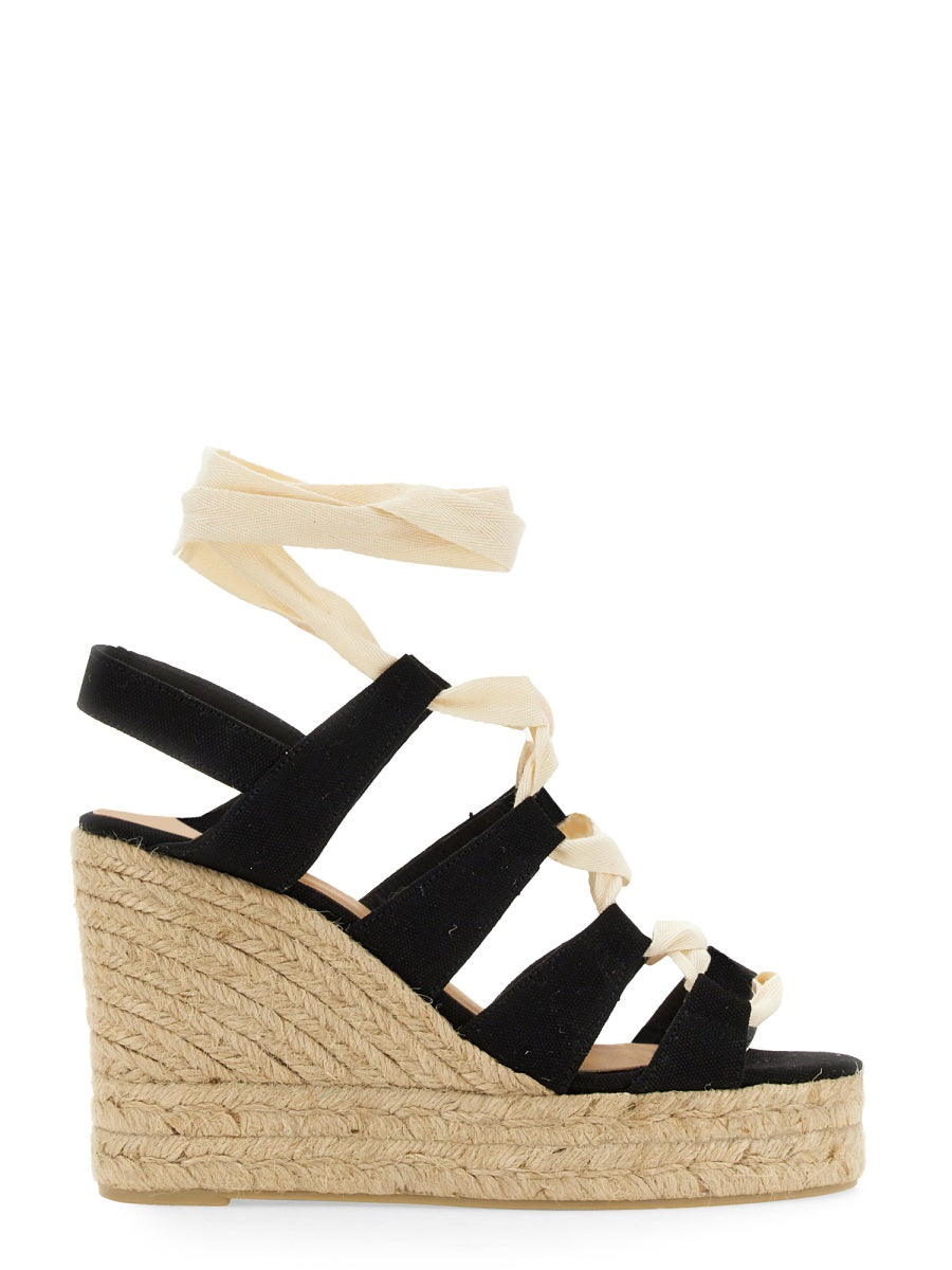 CASTAÑER Elevated Espadrille Wedges with 11 cm Heel
