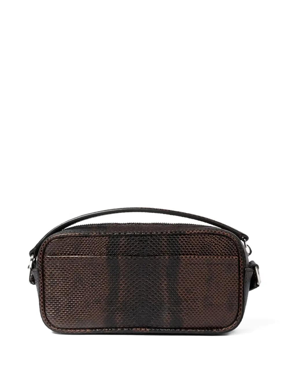 JACQUEMUS Mini Snakeskin-Embossed Shoulder Handbag