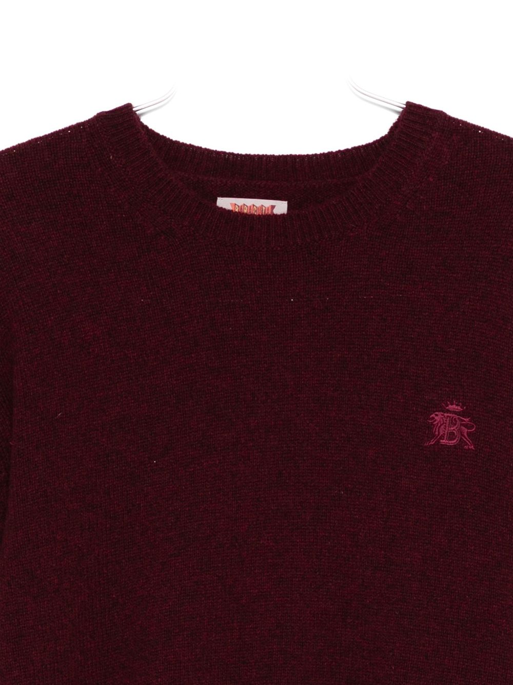 BARACUTA Classic Fit Bordeaux Sweater for Men