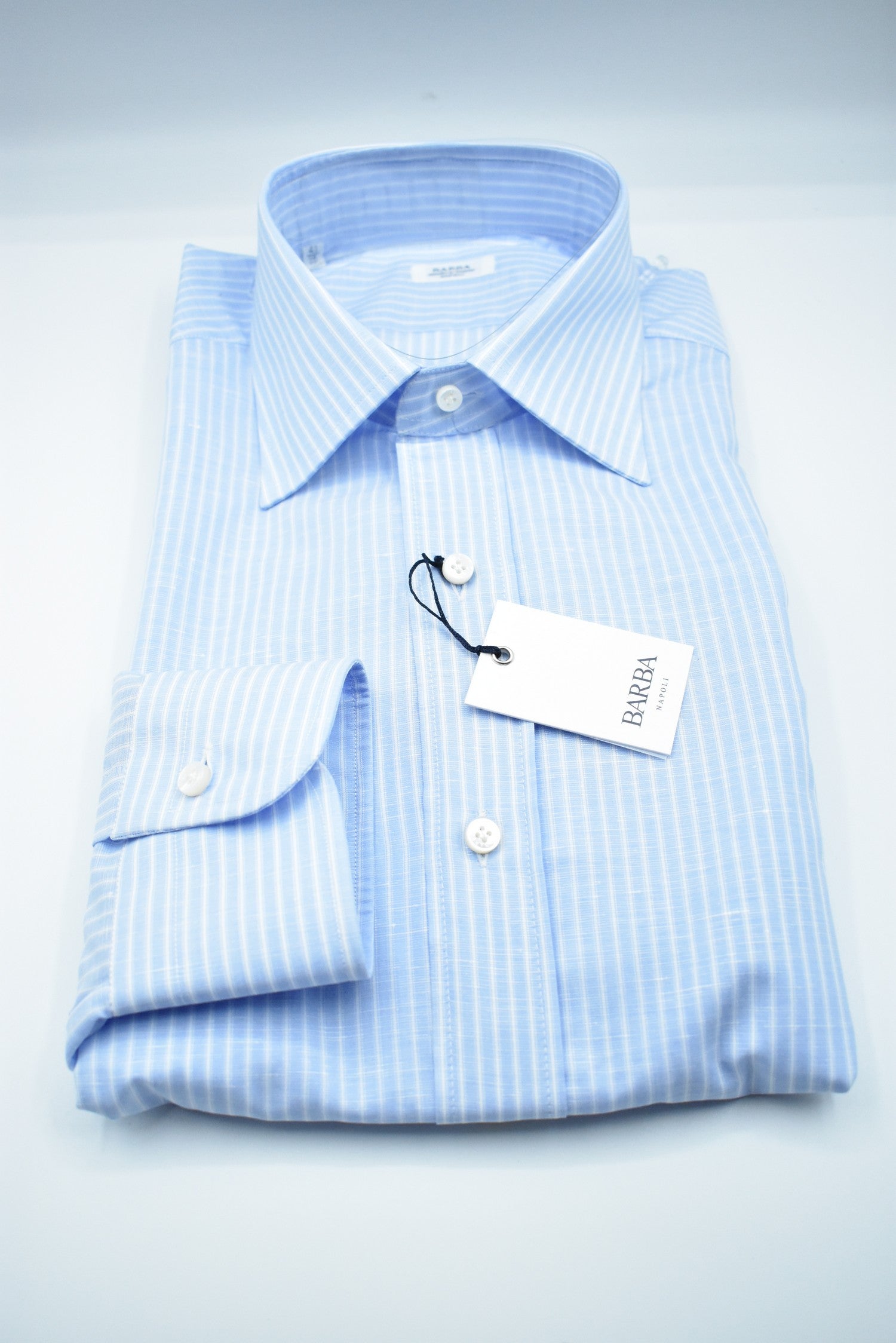 BARBA Celeste Men's Semi-Slim Fit Shirt