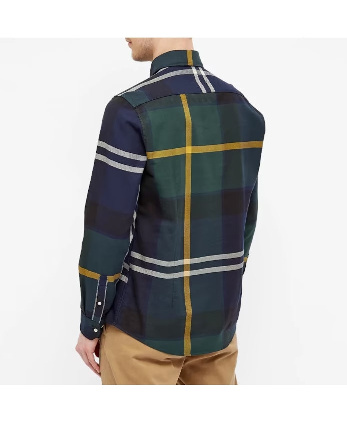 BARBOUR Men's Multicolour Check Mini Button-Down Shirt