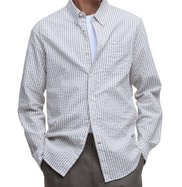 BARBOUR Slim-Fit Vertical Stripe Long-Sleeve Shirt