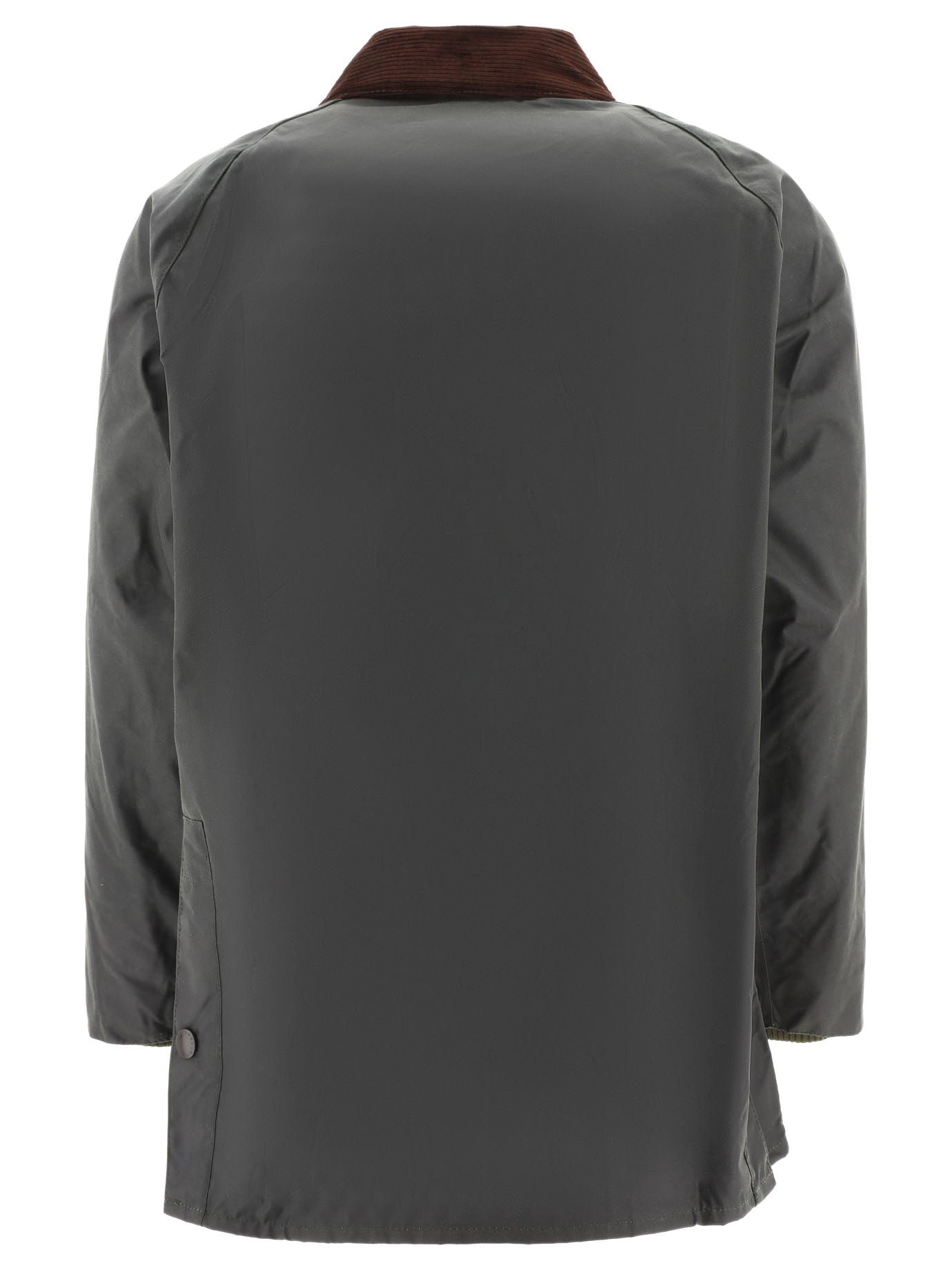 BARBOUR Classic Waxed Jacket with Corduroy Collar for Men