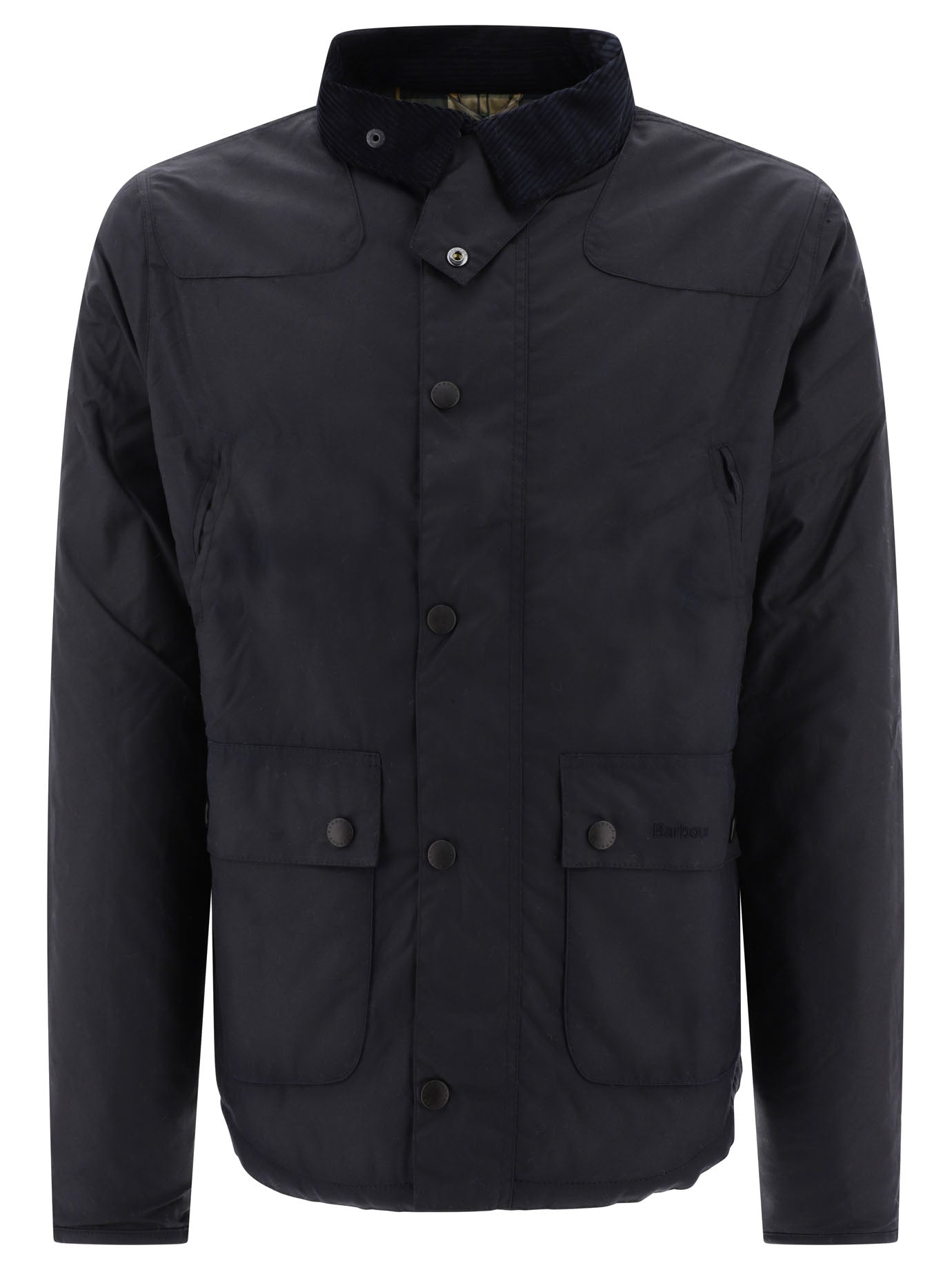 BARBOUR Regular Fit Waxed Cotton Reelin Jacket for Men
