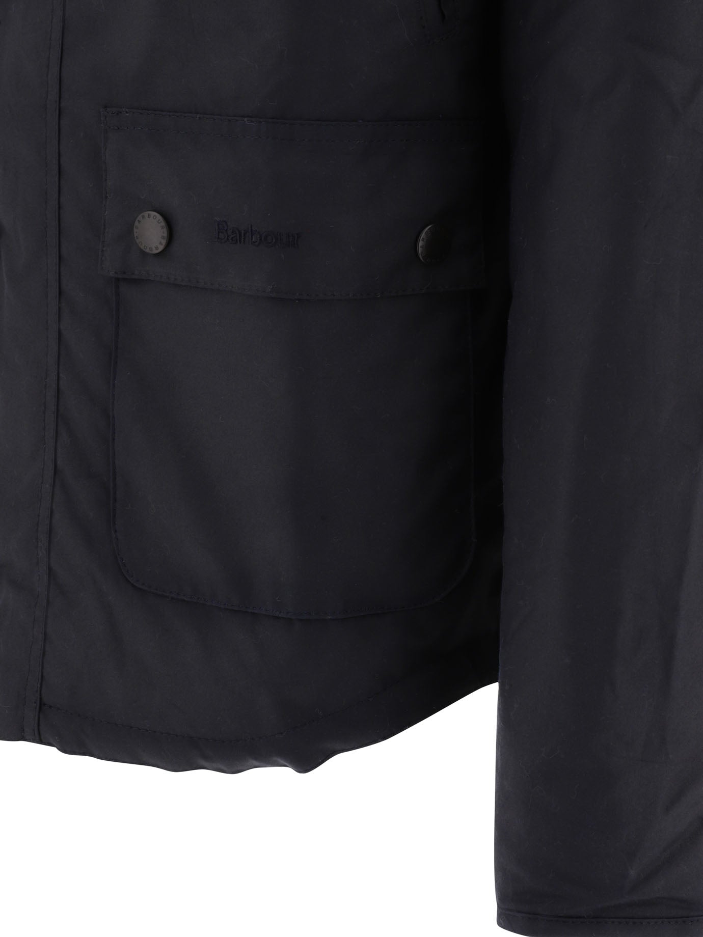 BARBOUR Regular Fit Waxed Cotton Reelin Jacket for Men