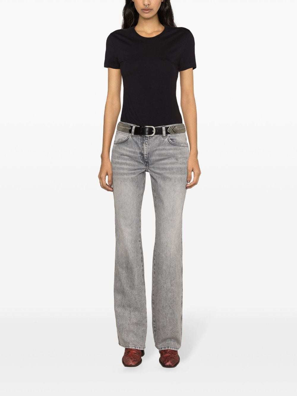 IRO Women's Mini Denim Wrap Jeans