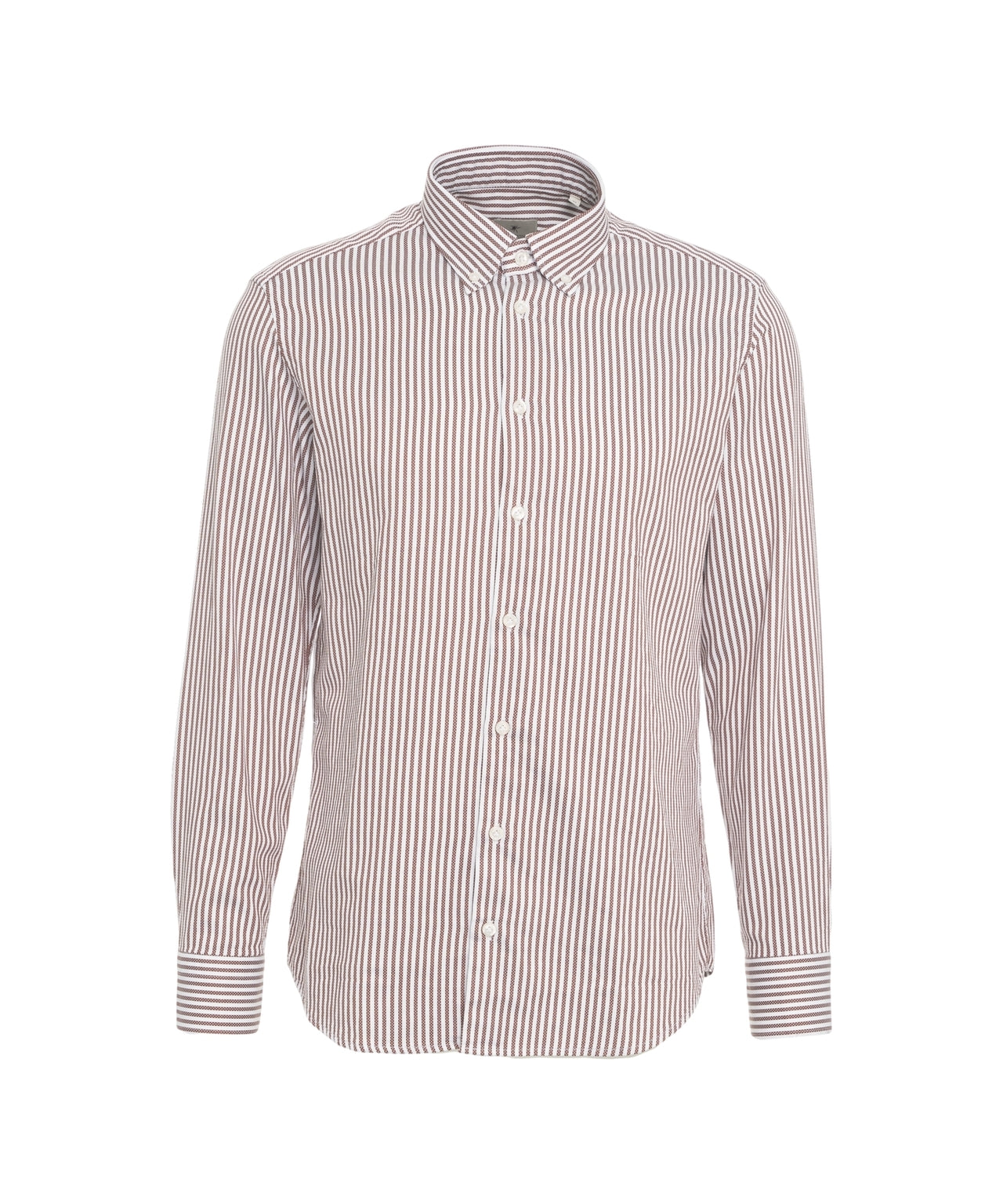 BASTONCINO Timeless Striped Shirt with Button-Down Collar