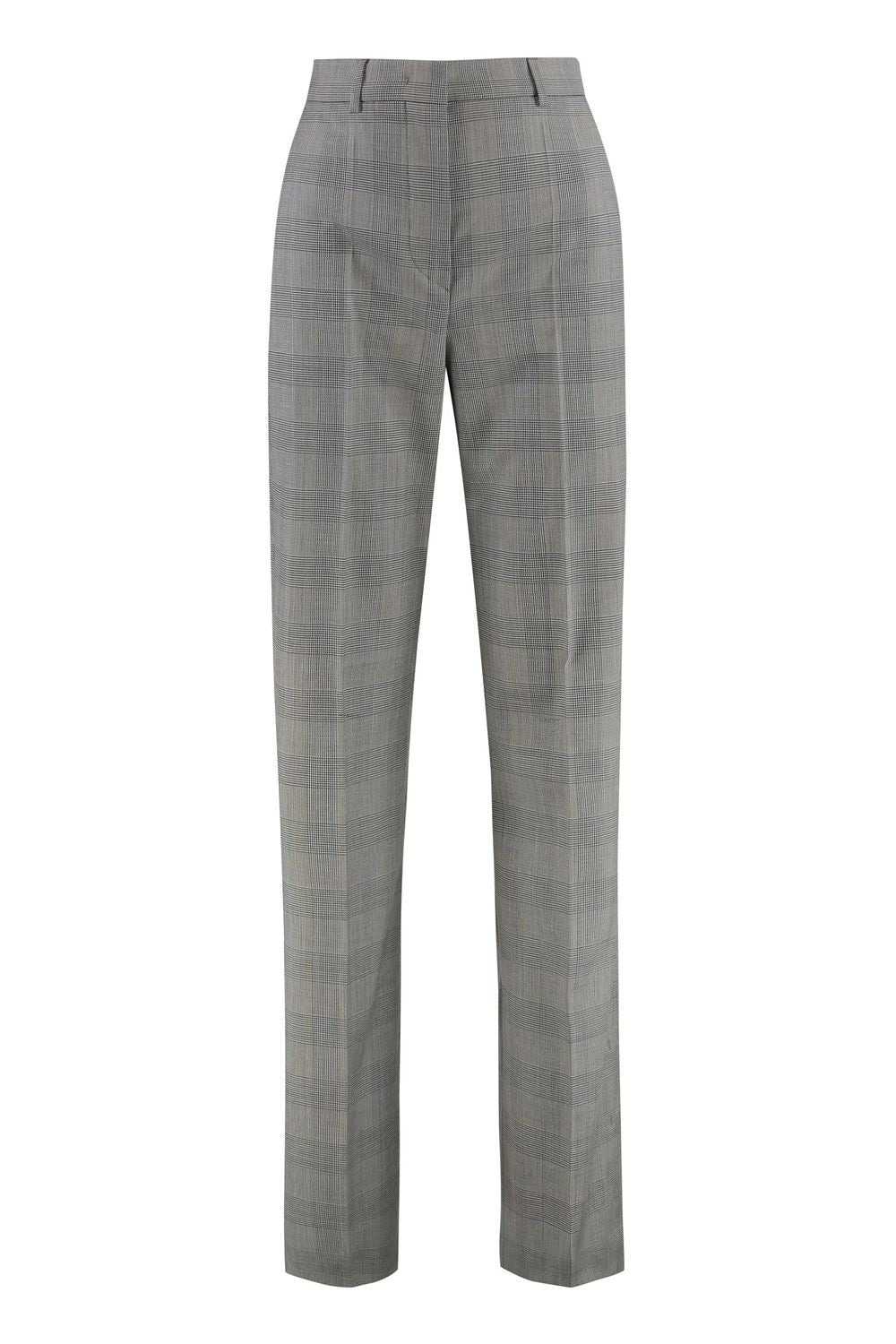 MAX MARA SPORTMAX Tailored Wool Trousers with Prince of Wales Check for Women