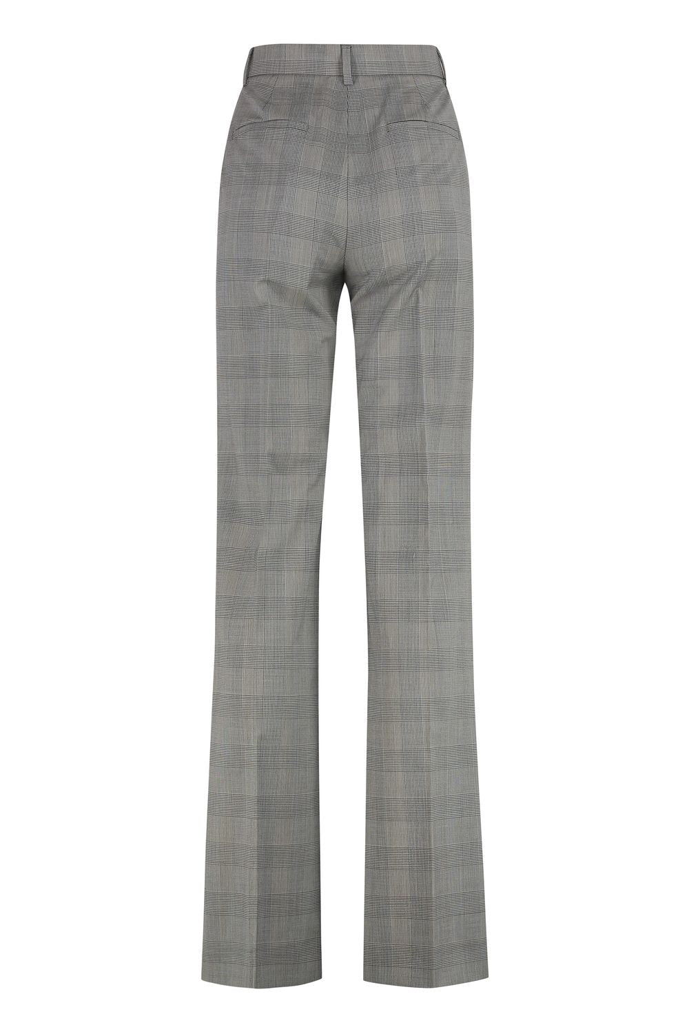 MAX MARA SPORTMAX Tailored Wool Trousers with Prince of Wales Check for Women