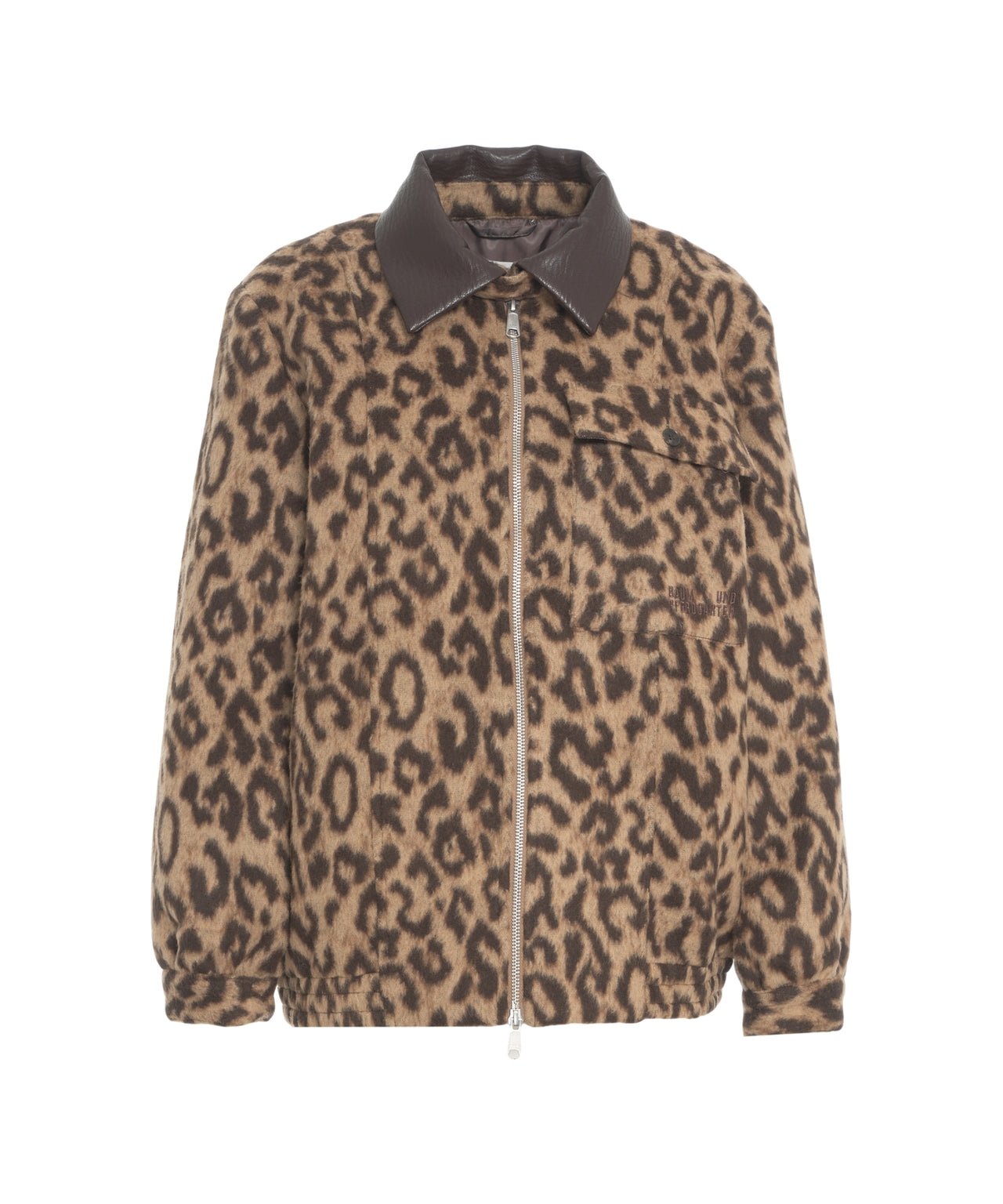 BAUM UND PFERDGARTEN Women's Casual Animal Print Jacket