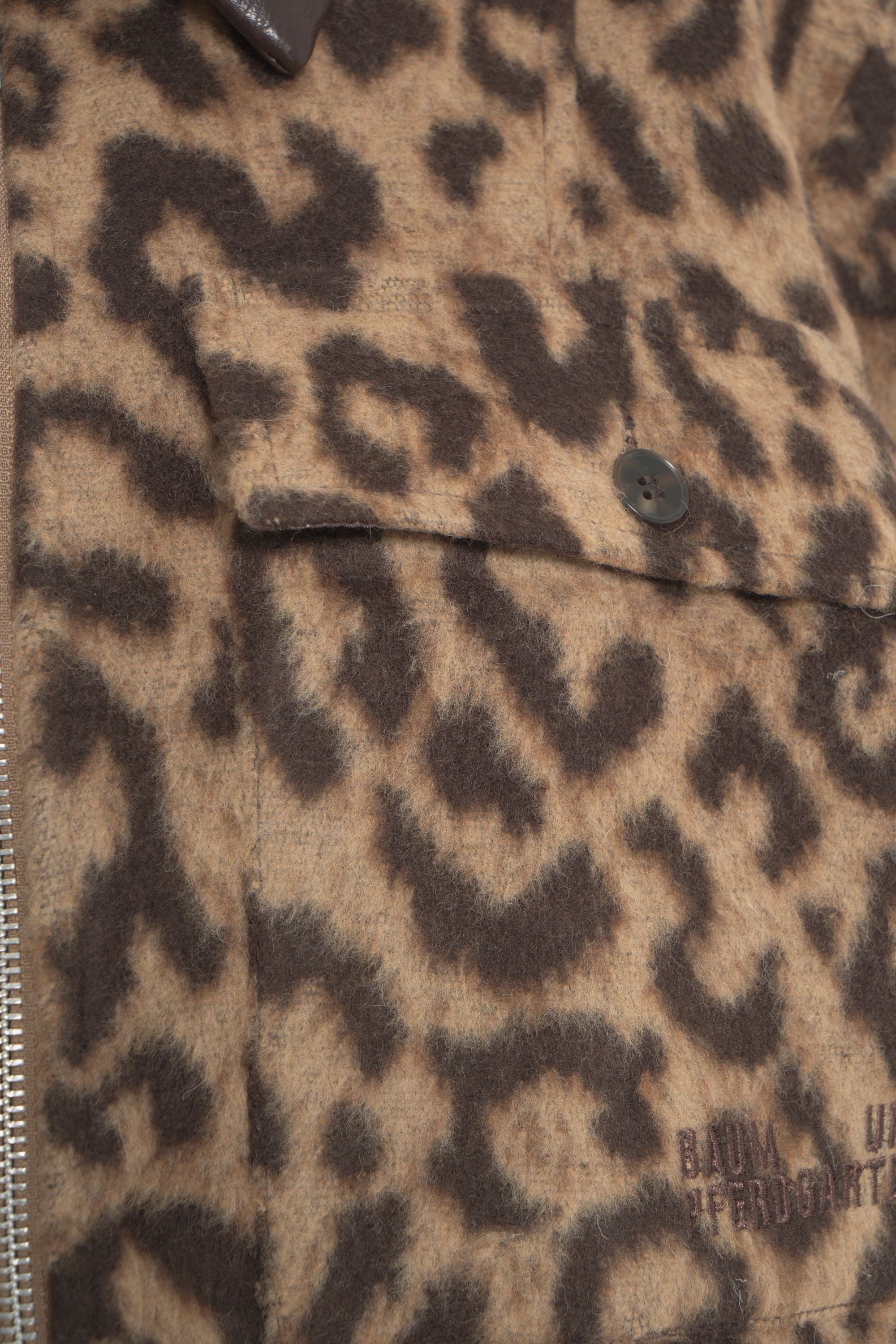 BAUM UND PFERDGARTEN Women's Casual Animal Print Jacket