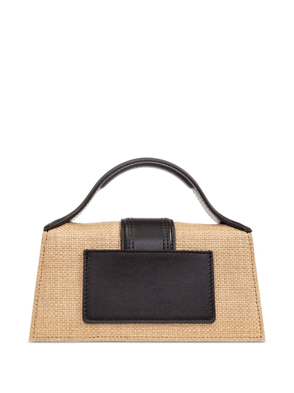 JACQUEMUS Mini Woven Texture Handbag with Leather Trim