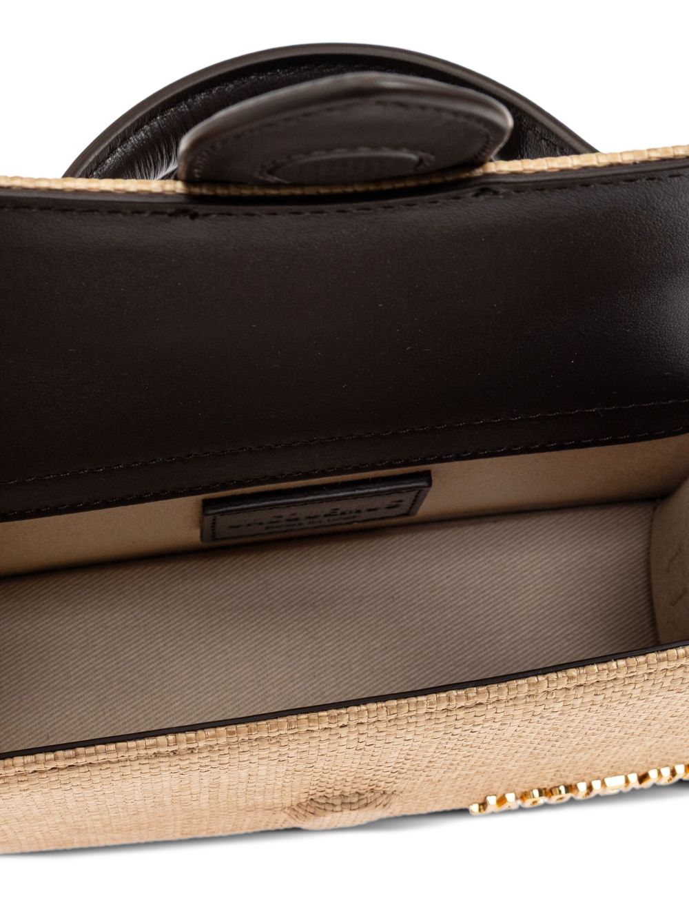 JACQUEMUS Mini Woven Texture Handbag with Leather Trim
