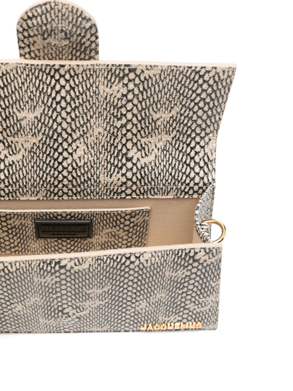 JACQUEMUS Mini Handbag with Snakeskin Effect