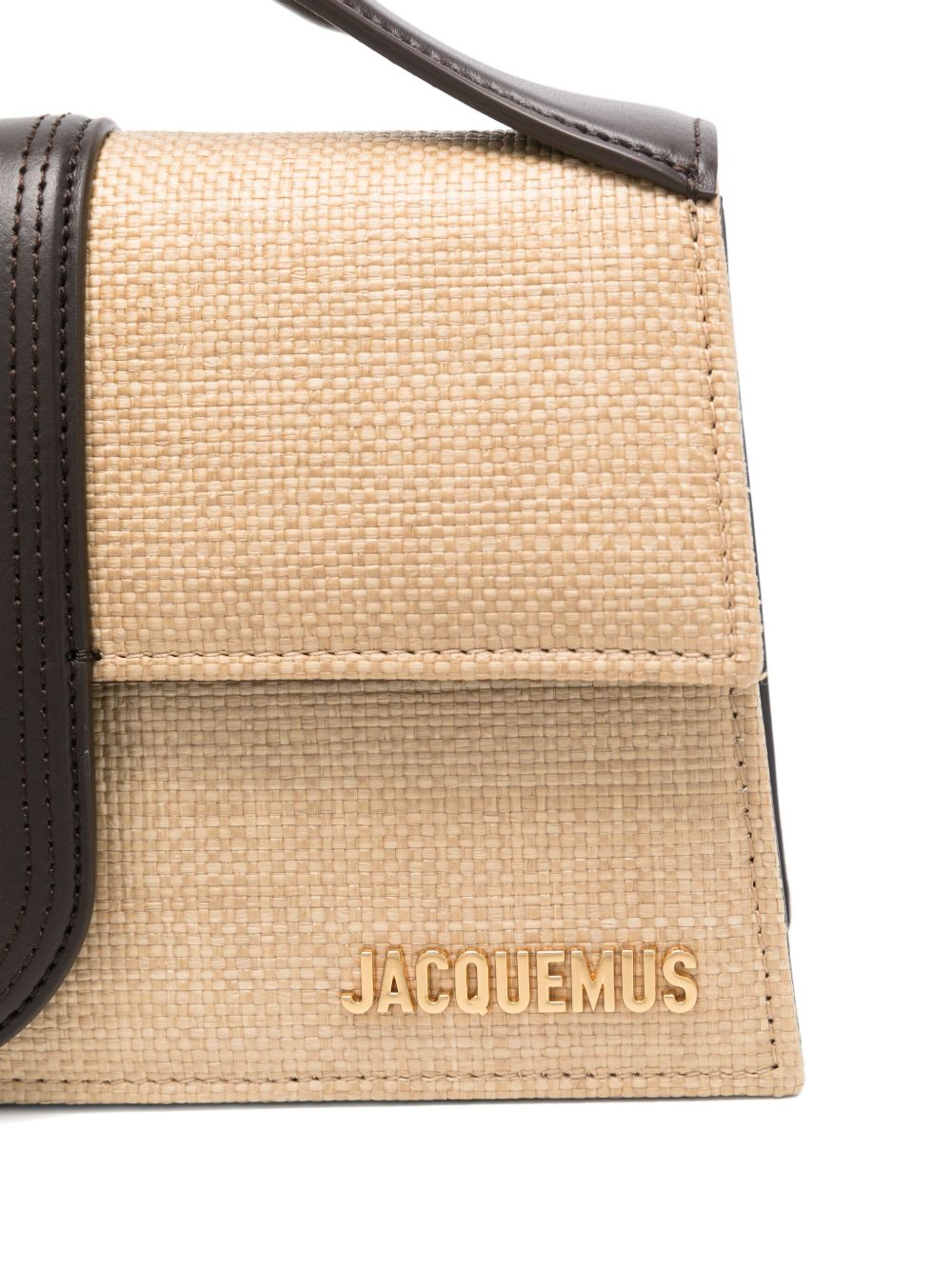 JACQUEMUS Mini Foldover Top Handbag with Detachable Strap