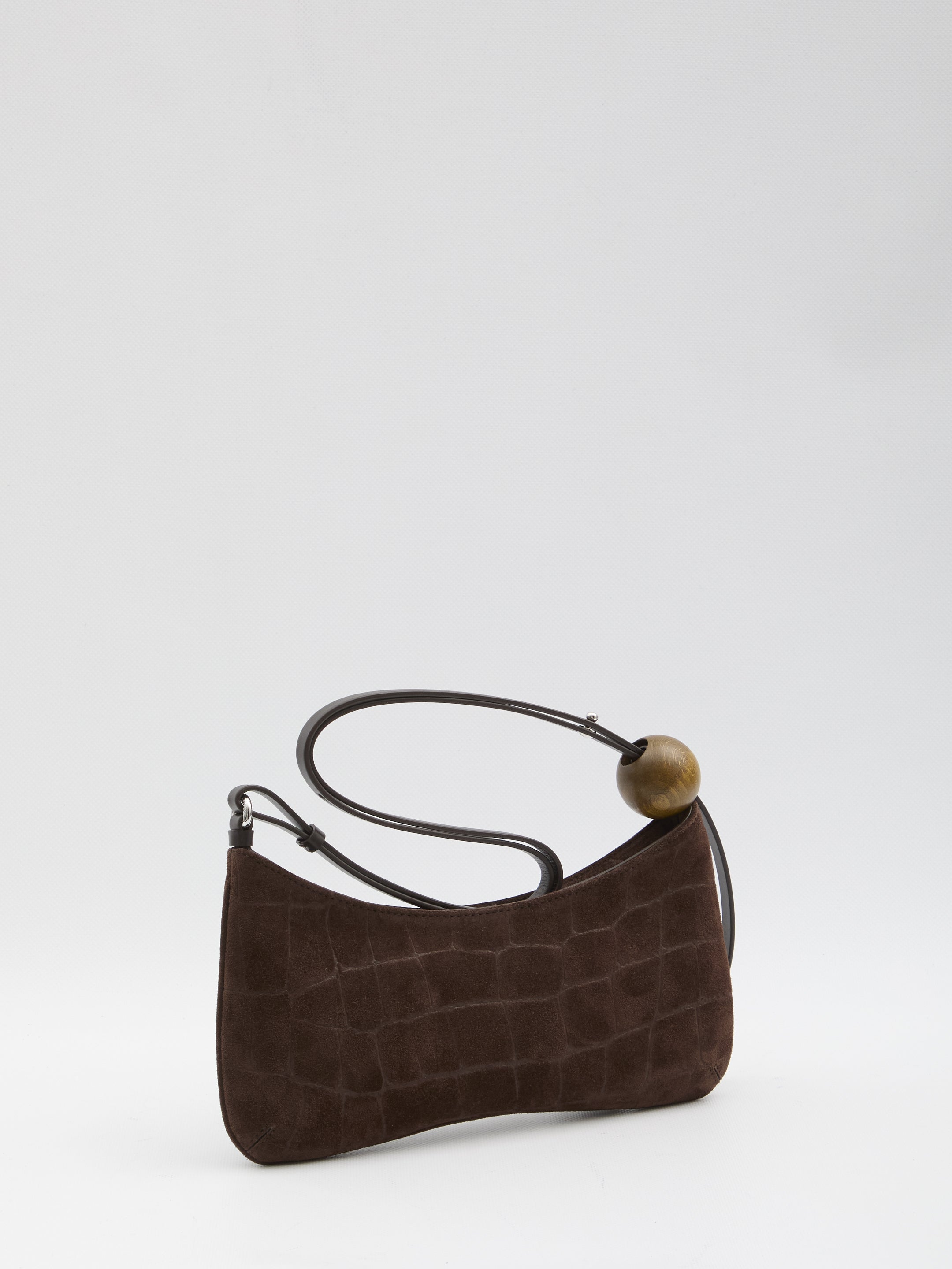 JACQUEMUS Mini Handbag with Crocodile Pattern - 27 x 11 x 2 CM