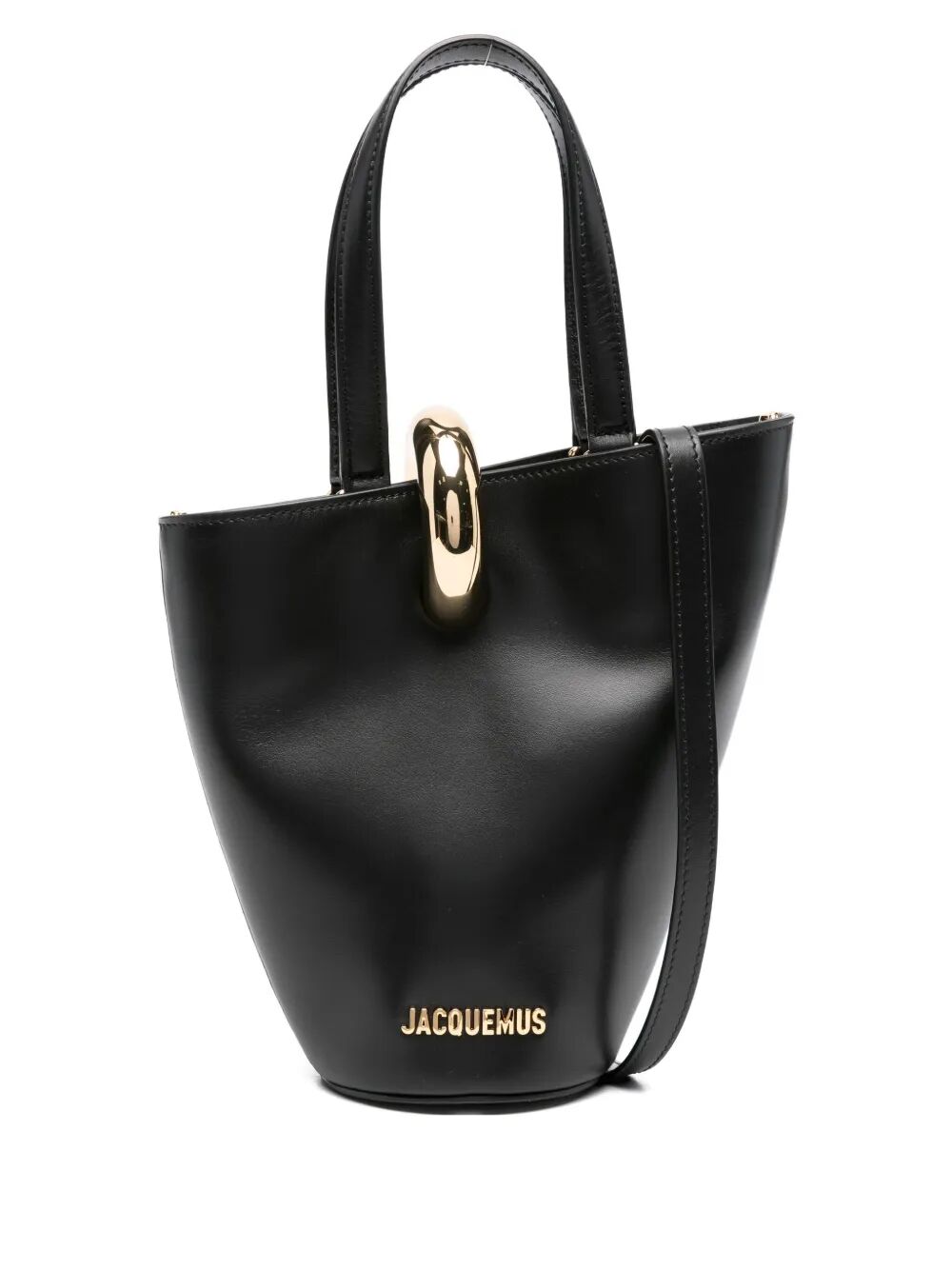 JACQUEMUS Luxury Cotton and Leather Mini Handbag