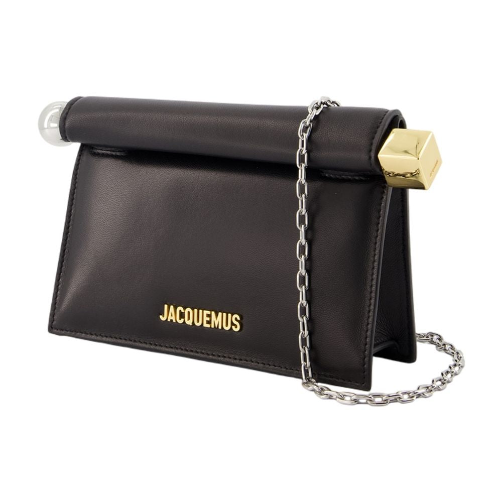 JACQUEMUS Mini Pouch Handbag with Magnetic Closure
