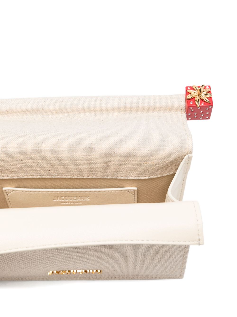 JACQUEMUS Mini Chain Clutch with Strawberry Detail