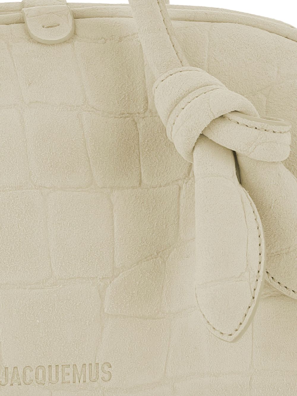 JACQUEMUS Mini Crocodile-Effect Embossed Handbag