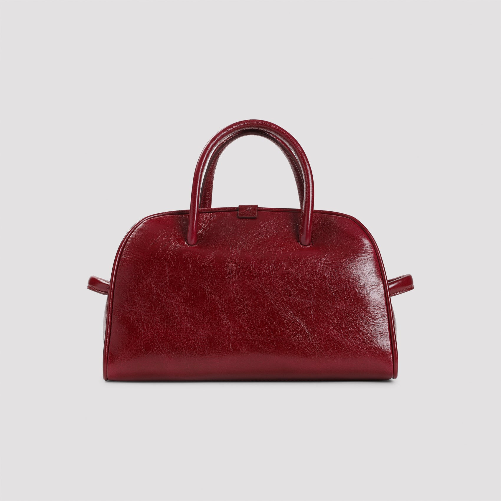 JACQUEMUS Mini Grained Leather Bowling Handbag - FW25