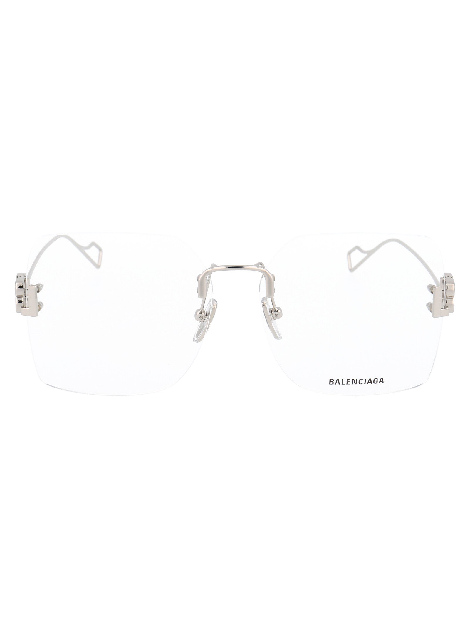 BALENCIAGA Transparent Metal Optical Glasses for Women