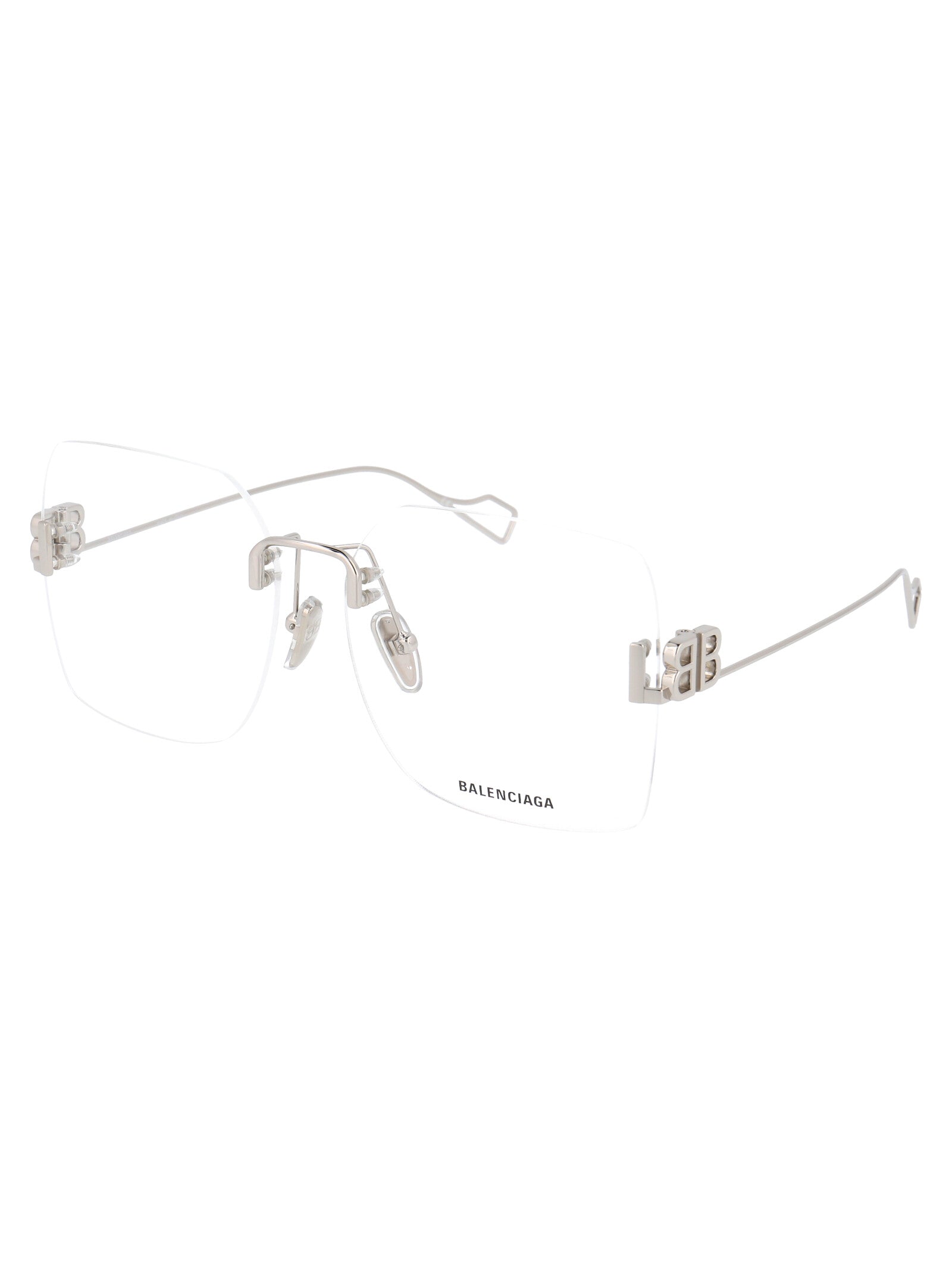 BALENCIAGA Transparent Metal Optical Glasses for Women
