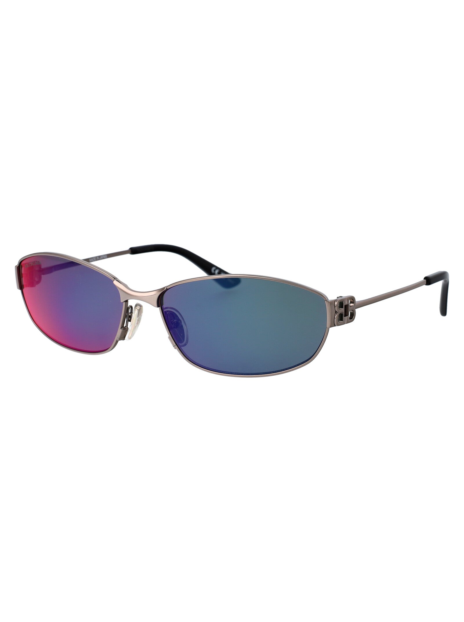 BALENCIAGA Ruthenium Metal Sunglasses