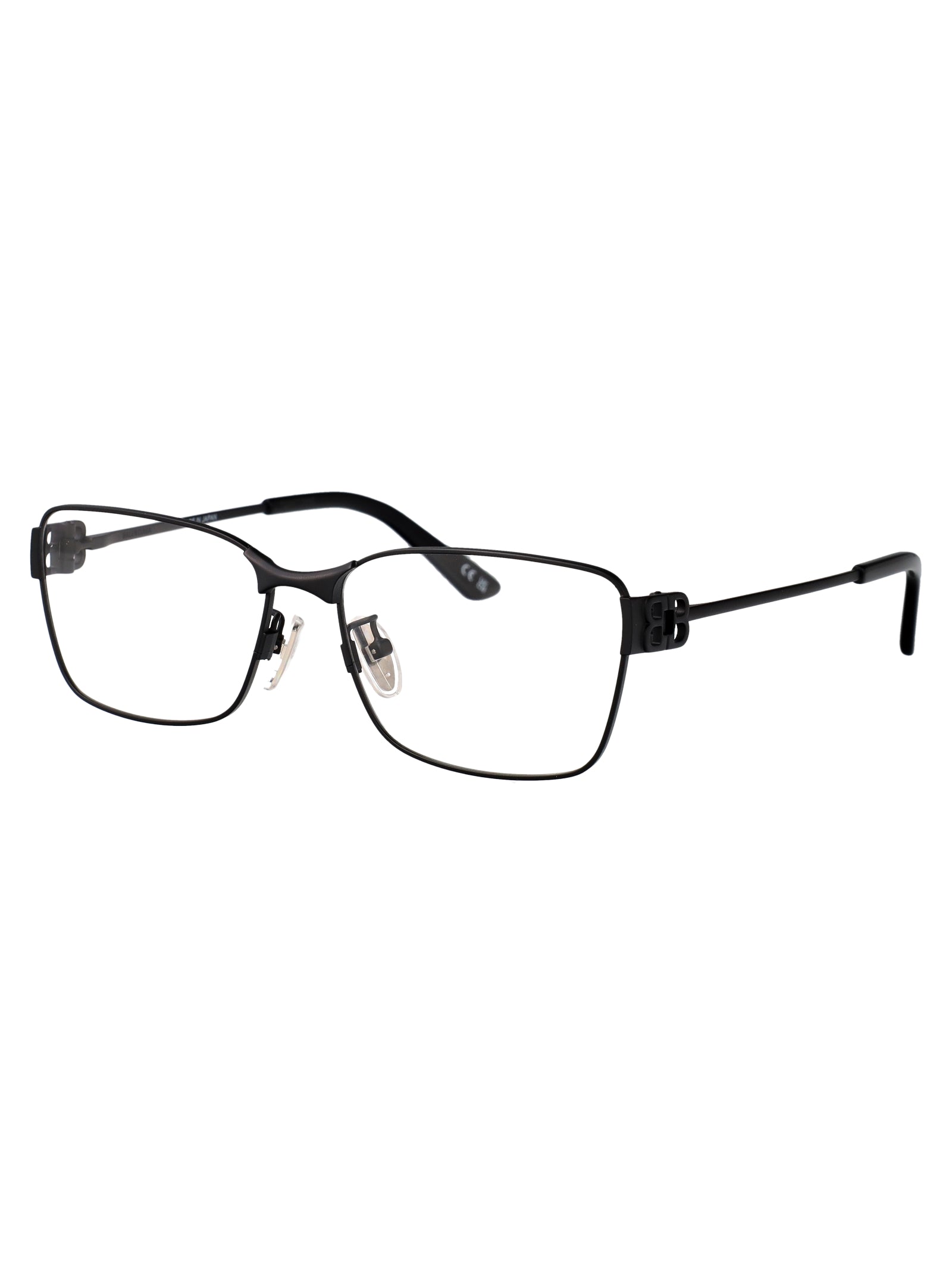 BALENCIAGA Unisex Transparent Metal Optical Glasses