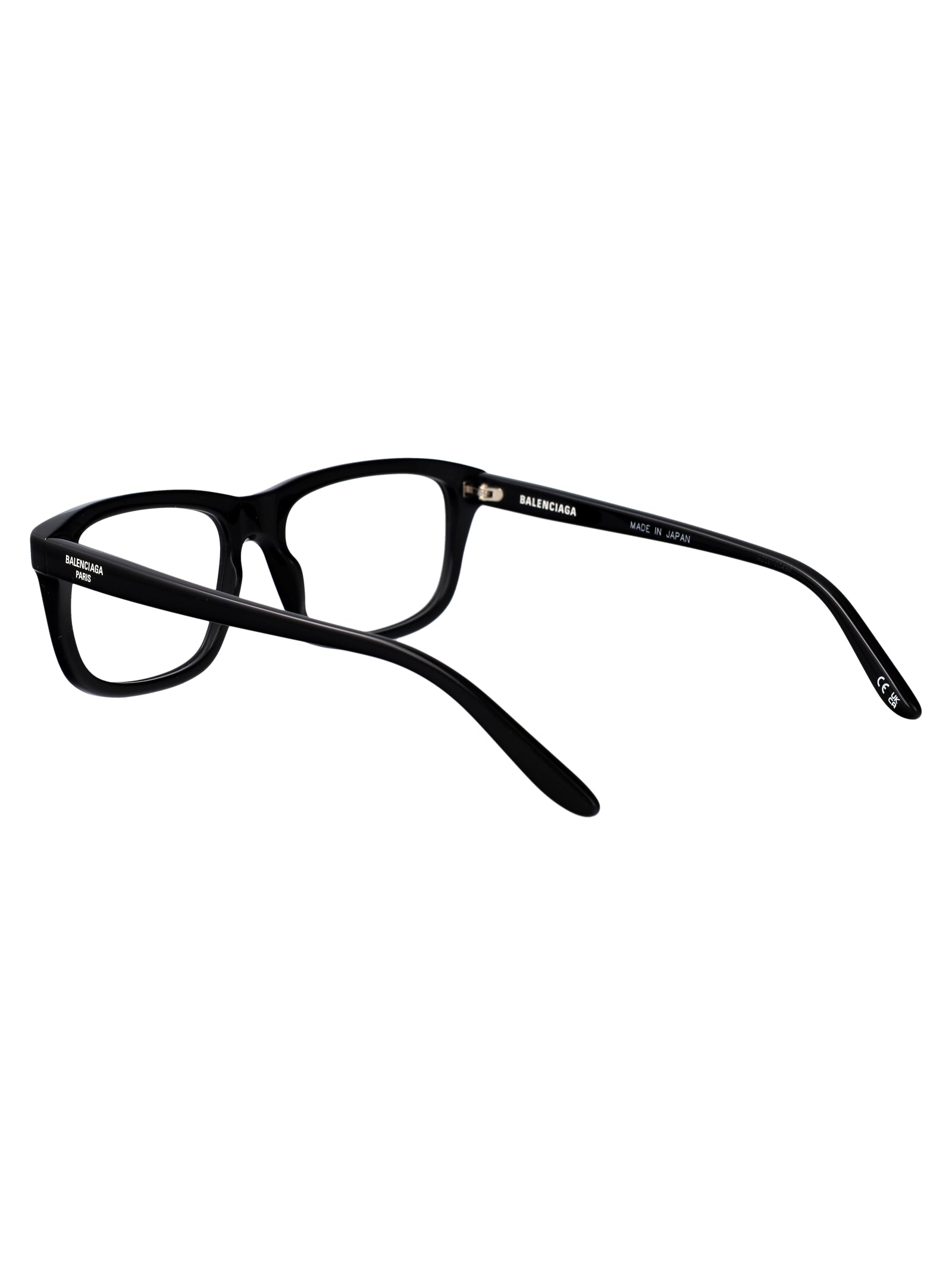 BALENCIAGA Sleek Transparent Recycled Acetate Optical Glasses for Men