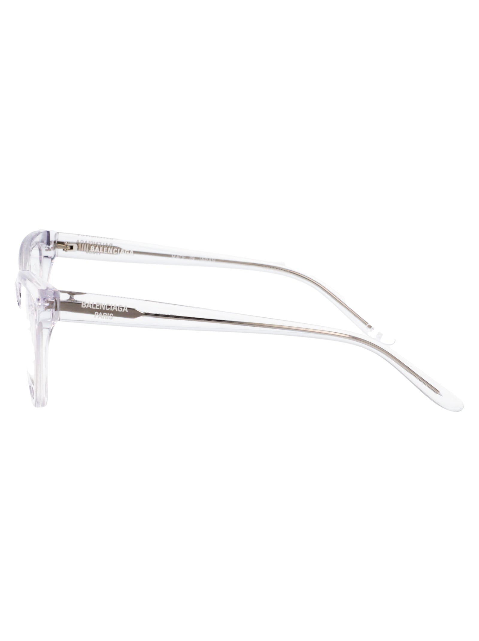 BALENCIAGA Crystal-Transparent Recycled Acetate Optical Glasses